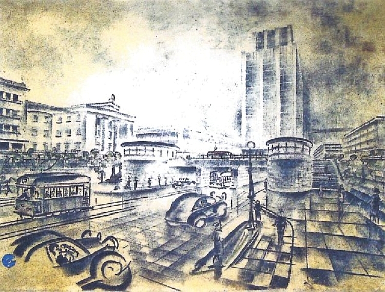 Kolejny projekt centrum Katowic z 1947 roku
