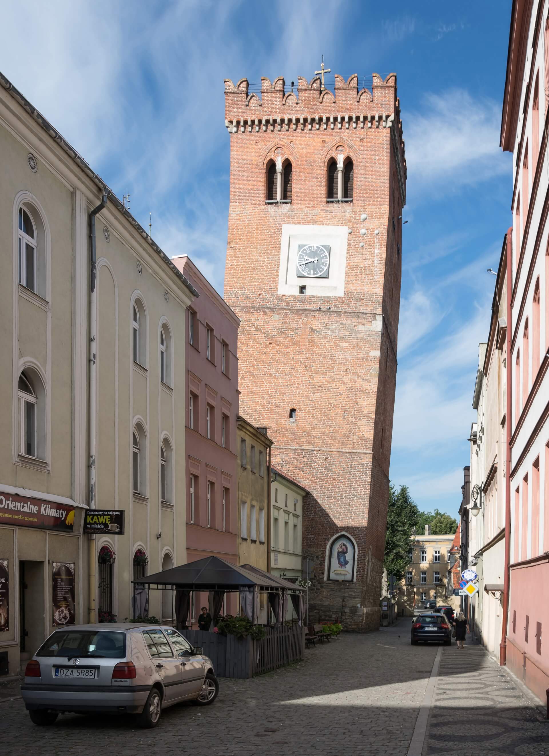 Krzywa wieża w Ząbkowicach Śląskich