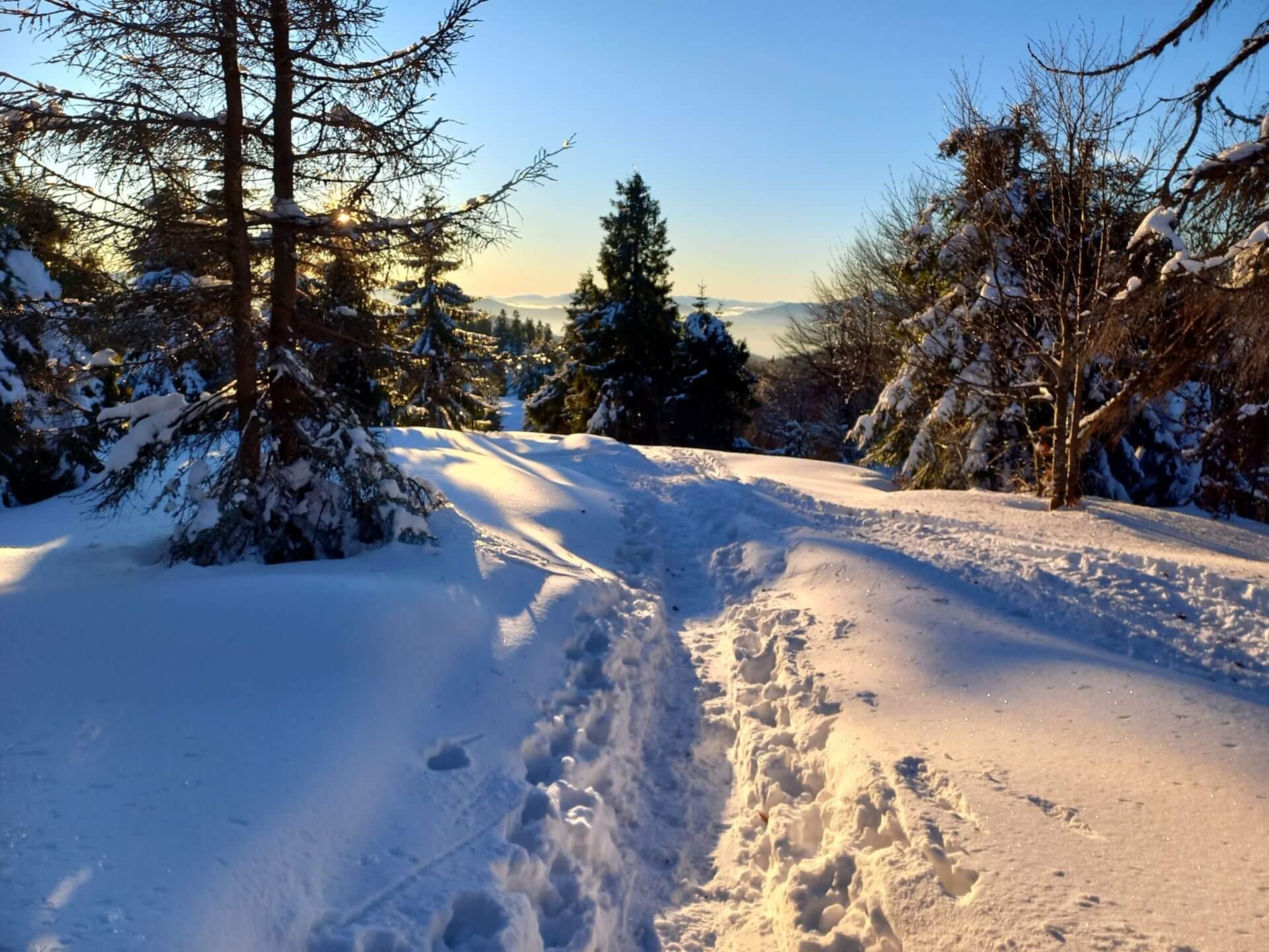 Beskid Zywiecki Zima