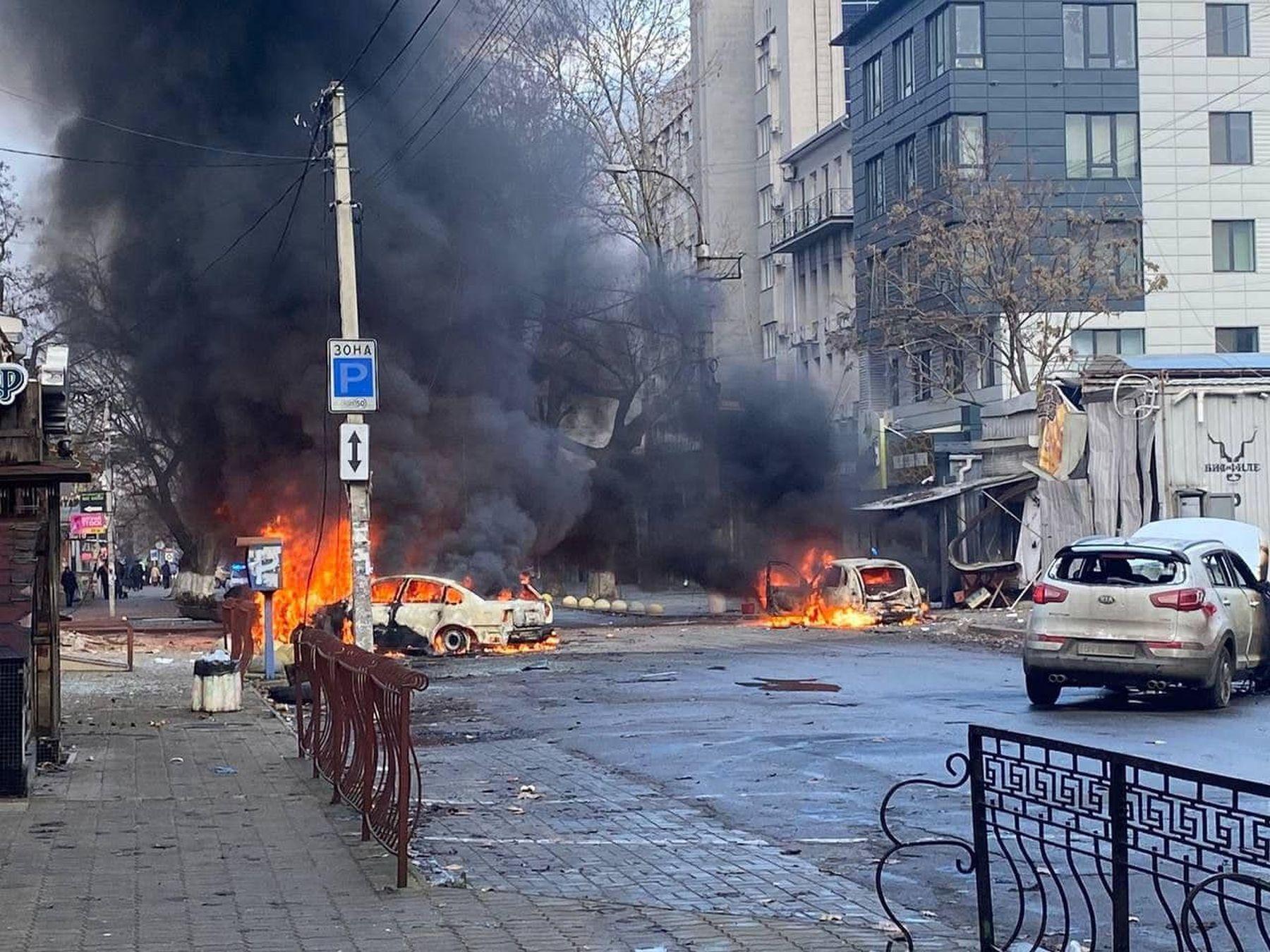 Bucza po rosyjskim ataku. Fot. Witalij Doniec.