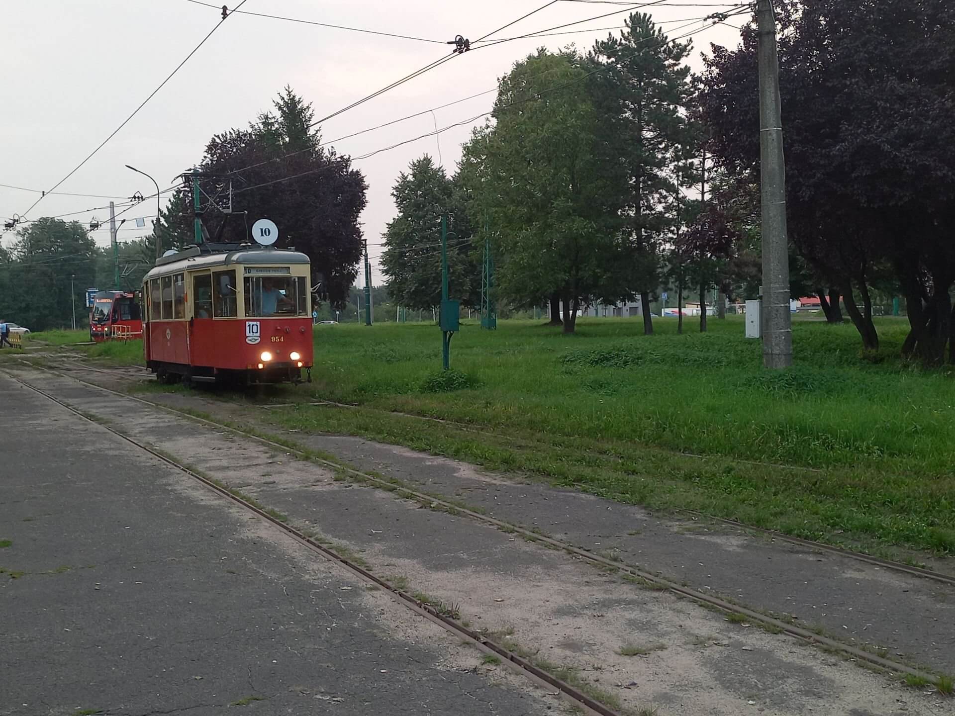 Chebzie Petla Zabytkowy tramwaj