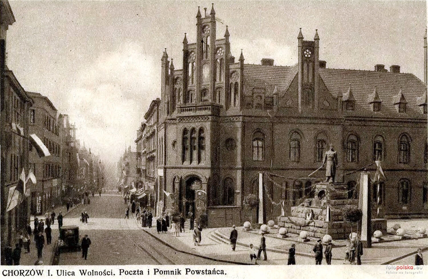 Chorzów - Pomnik Powstańca Śląskiego, zburzony w 1939 r.