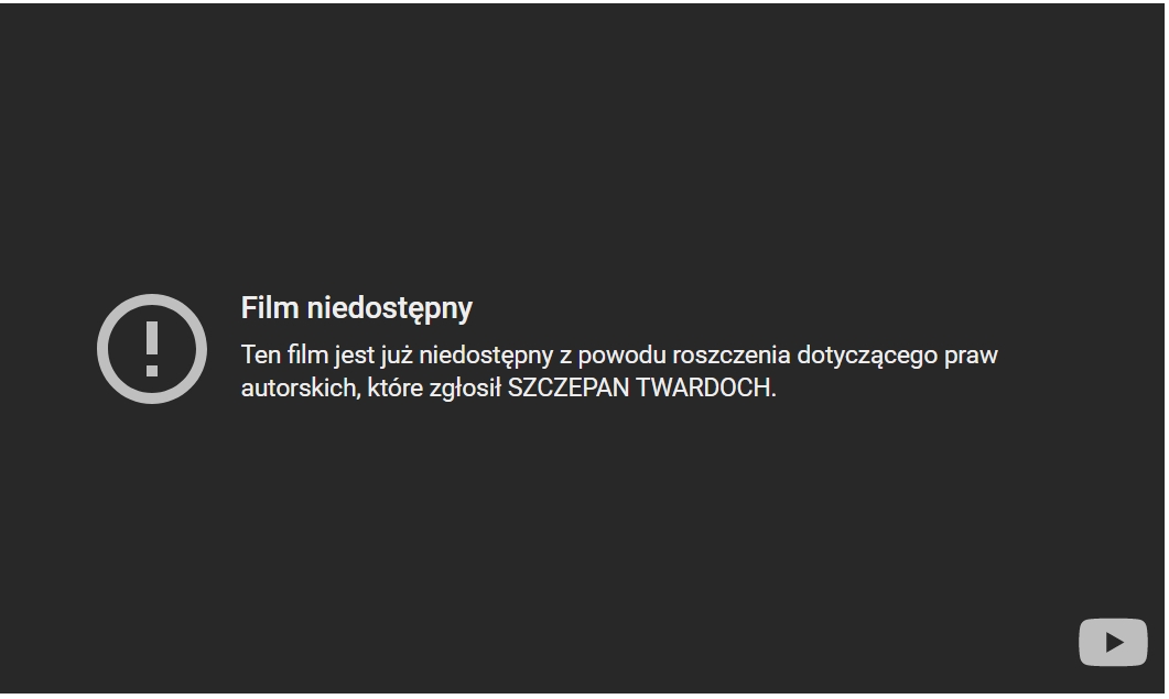 Film Szczepana Twardocha autor usunął sam