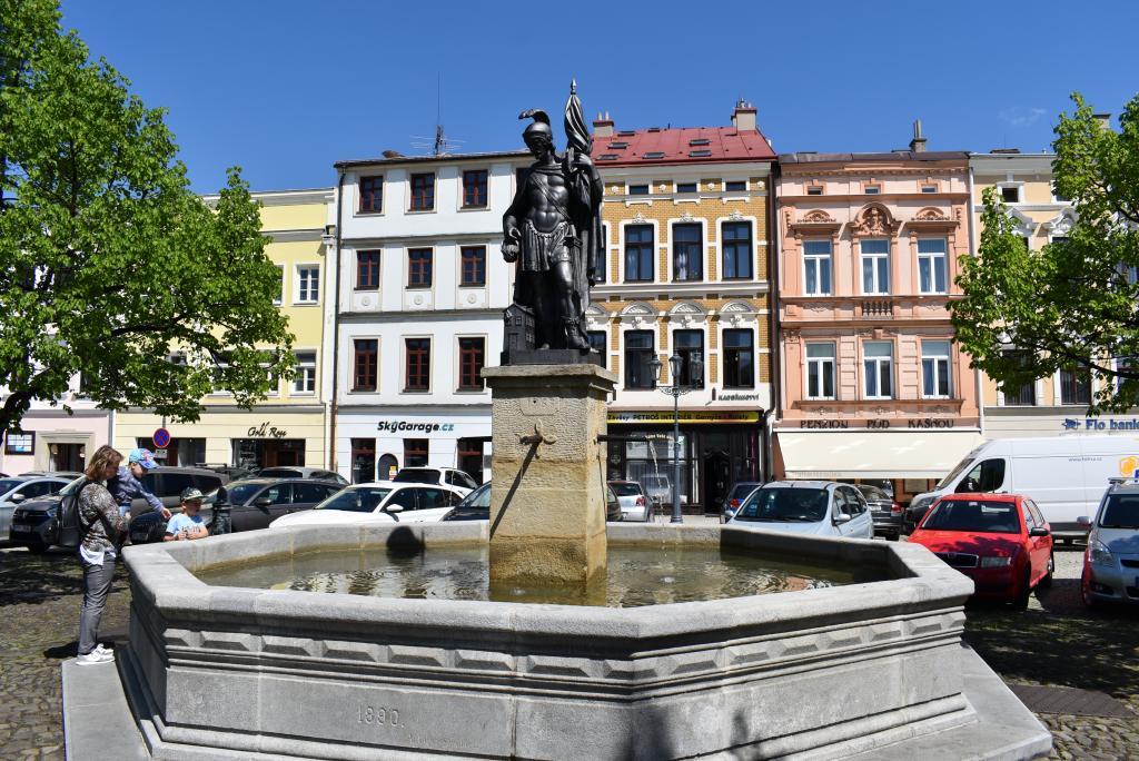 Pomnik św. Floriana we Frydku - Mistku.