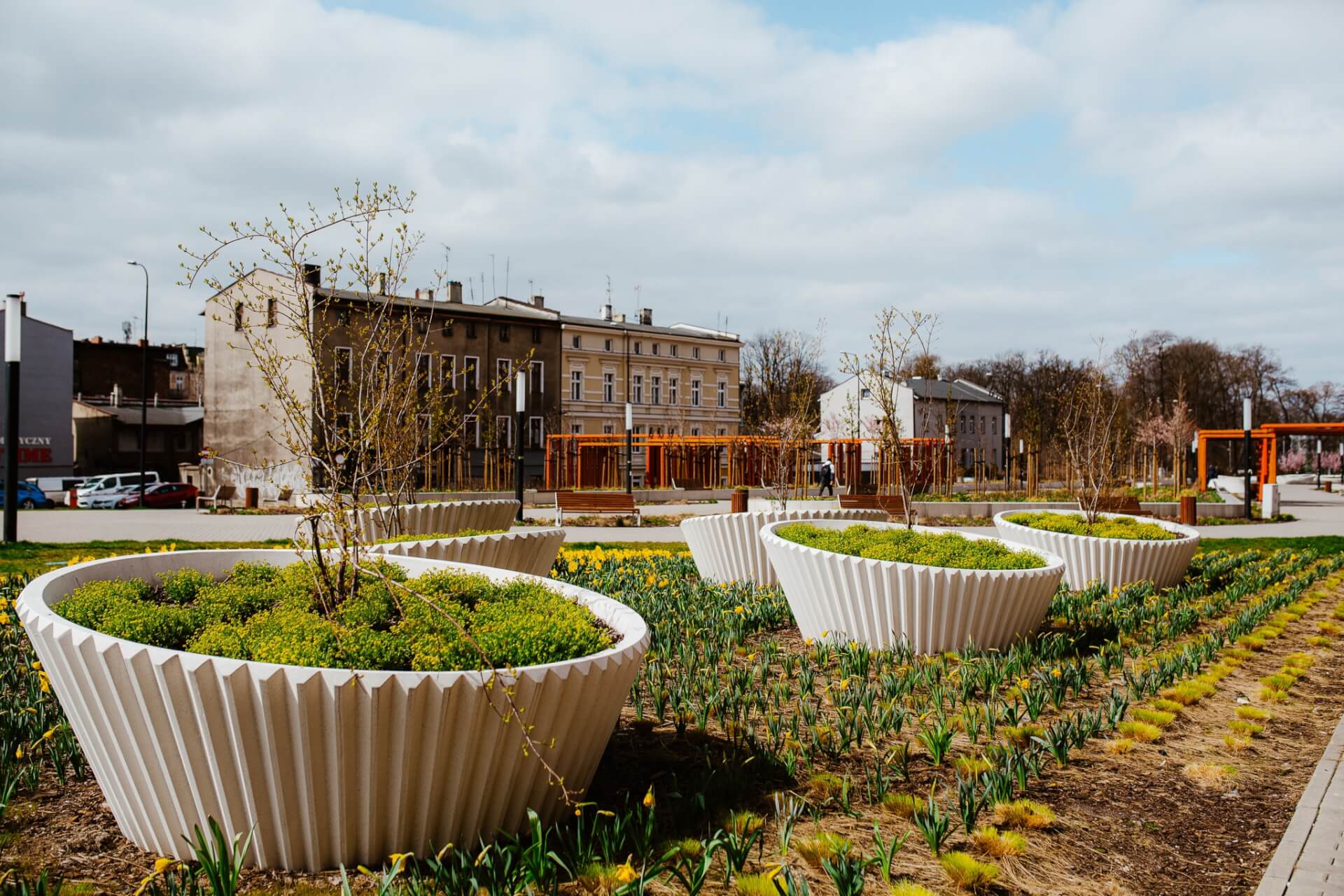 Gliwice Pasaż nad tunelem DTŚ 40