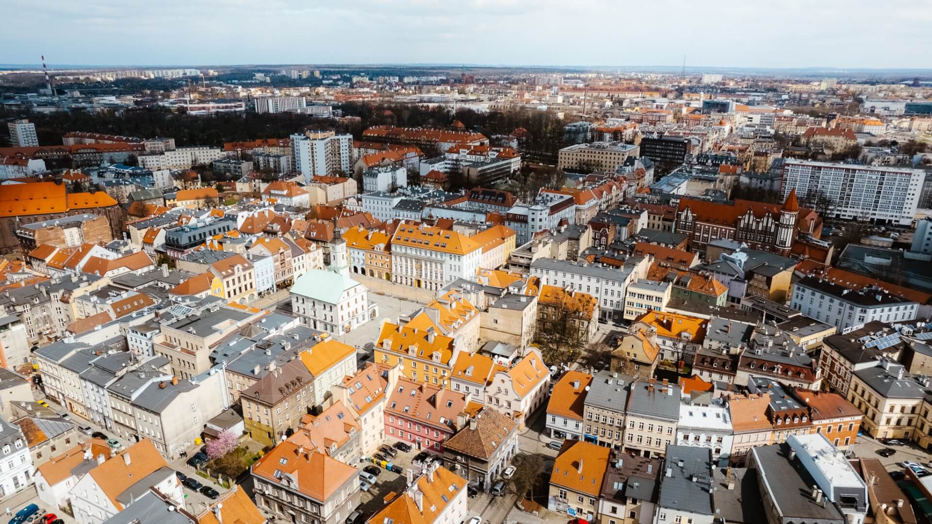 Gliwice Rynek widziany z góry