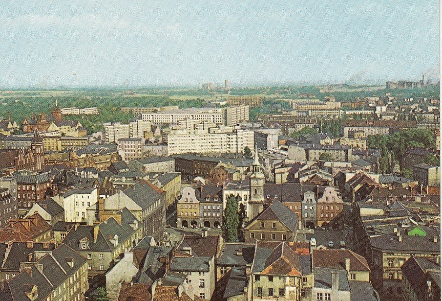 Gliwice widok na rynek z góry