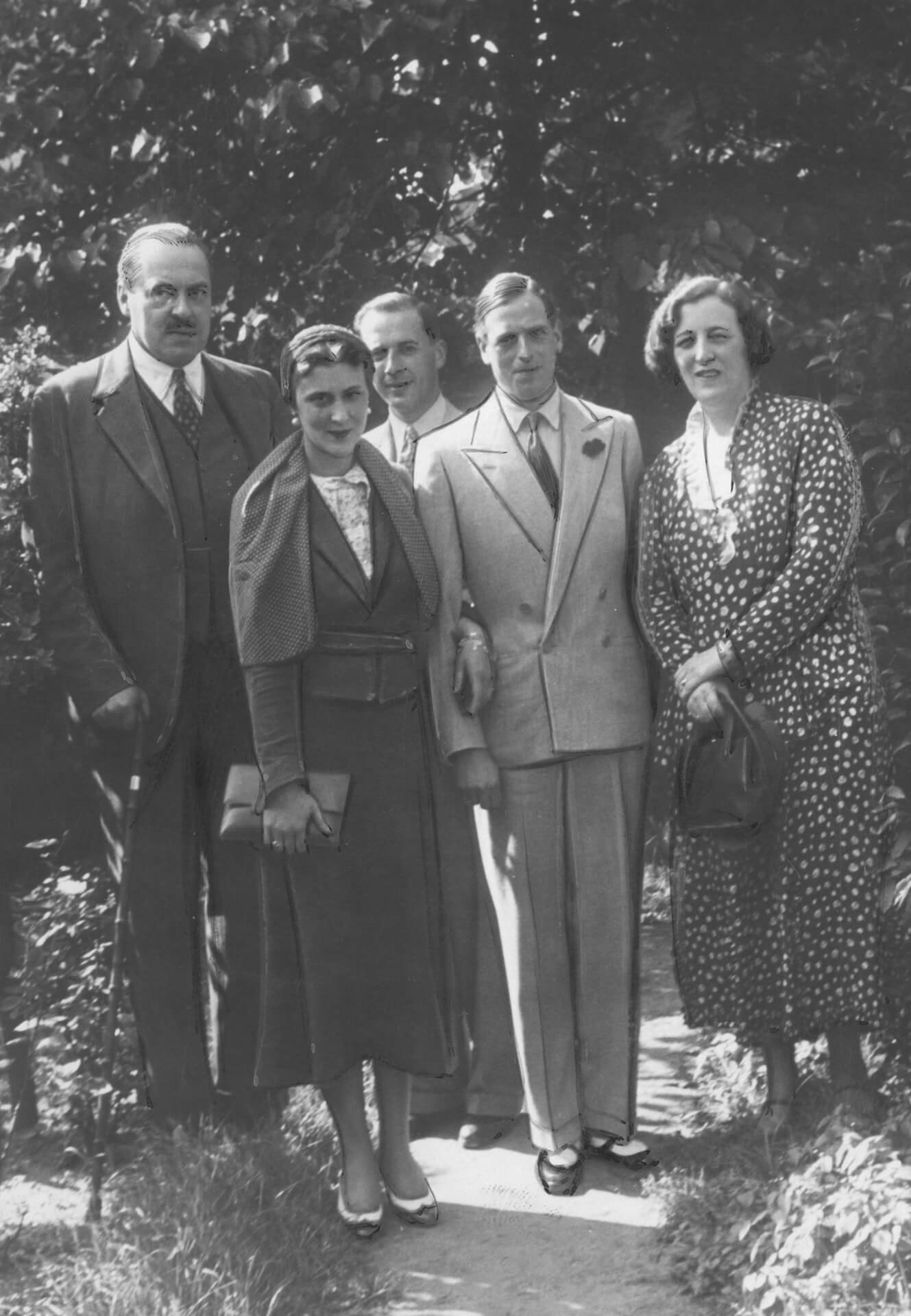 Jerzy książę Kentu i jego żona księżna Marina w Katowicach, rok 1937