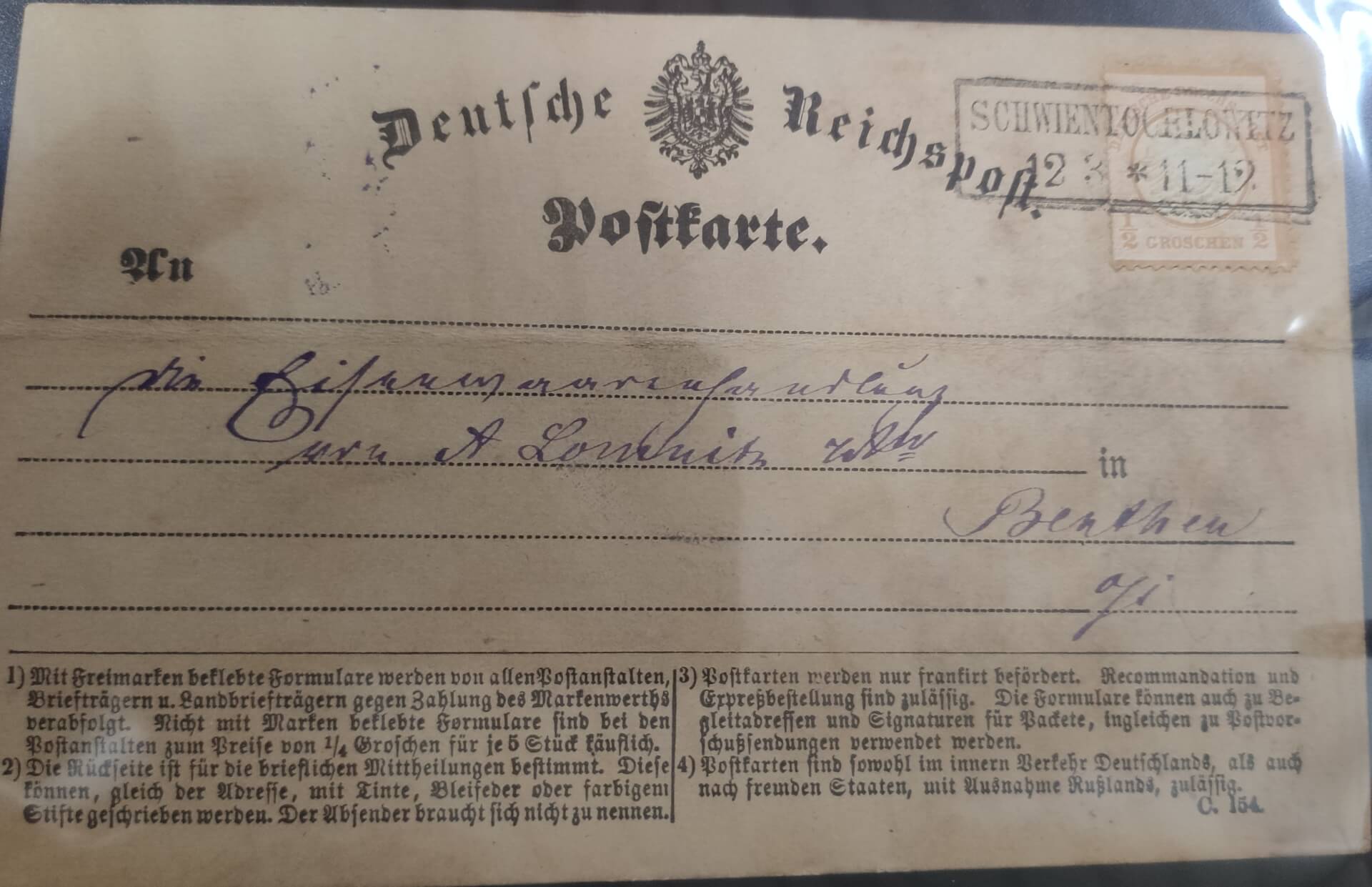 Schwientochlowitz. Dziś Świętochłowice.