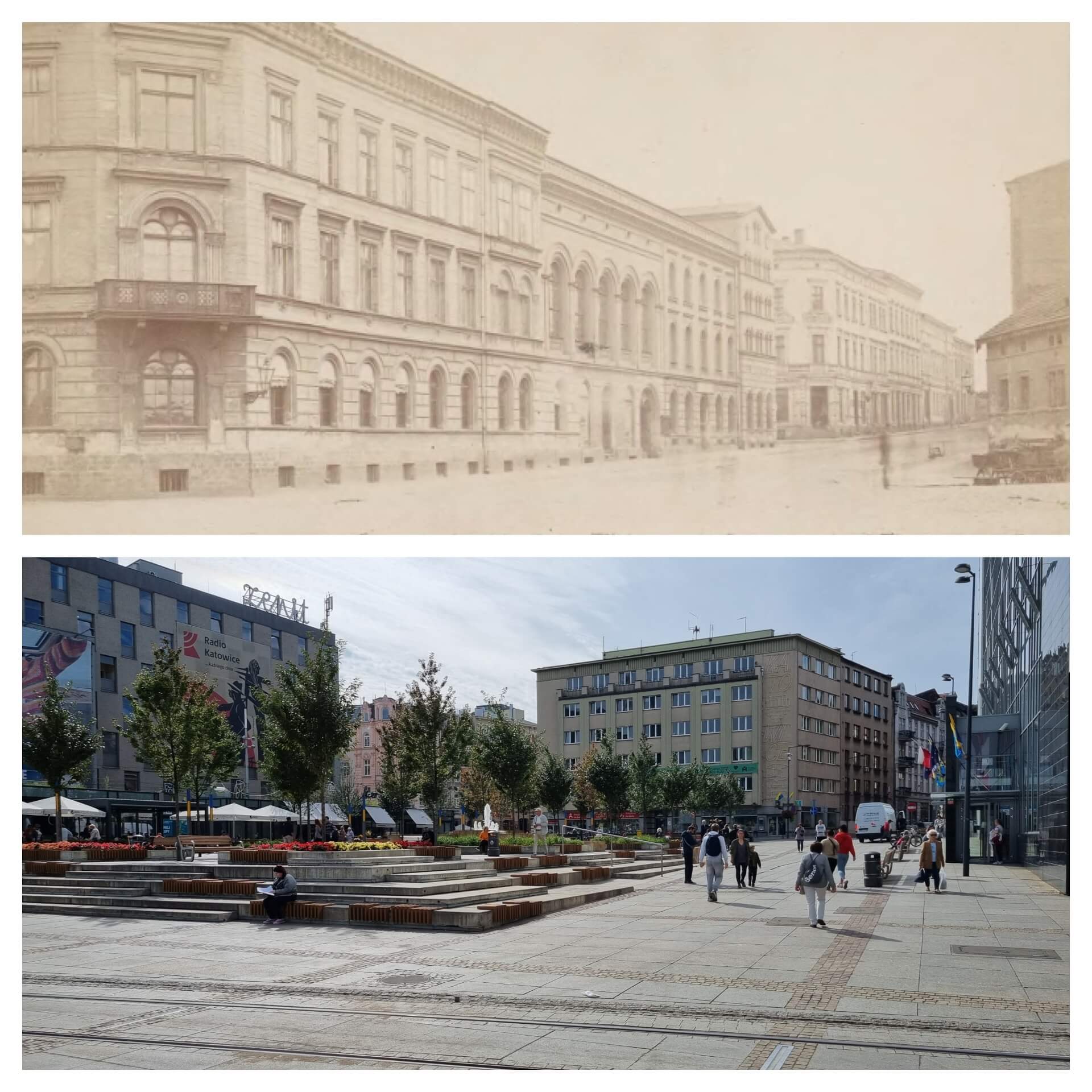 Katowice 150 lat temu i dziś