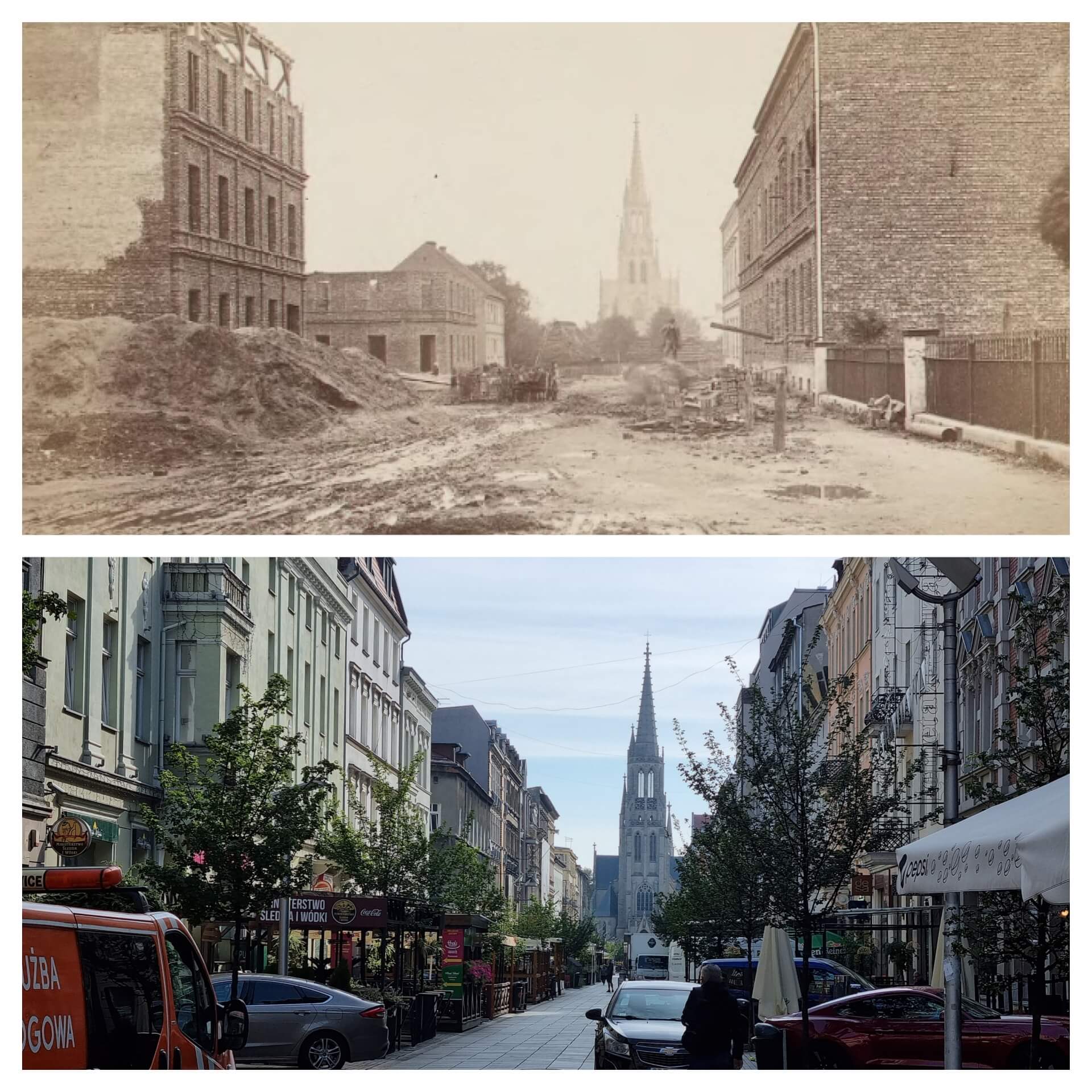 Katowice 150 lat temu i dziś