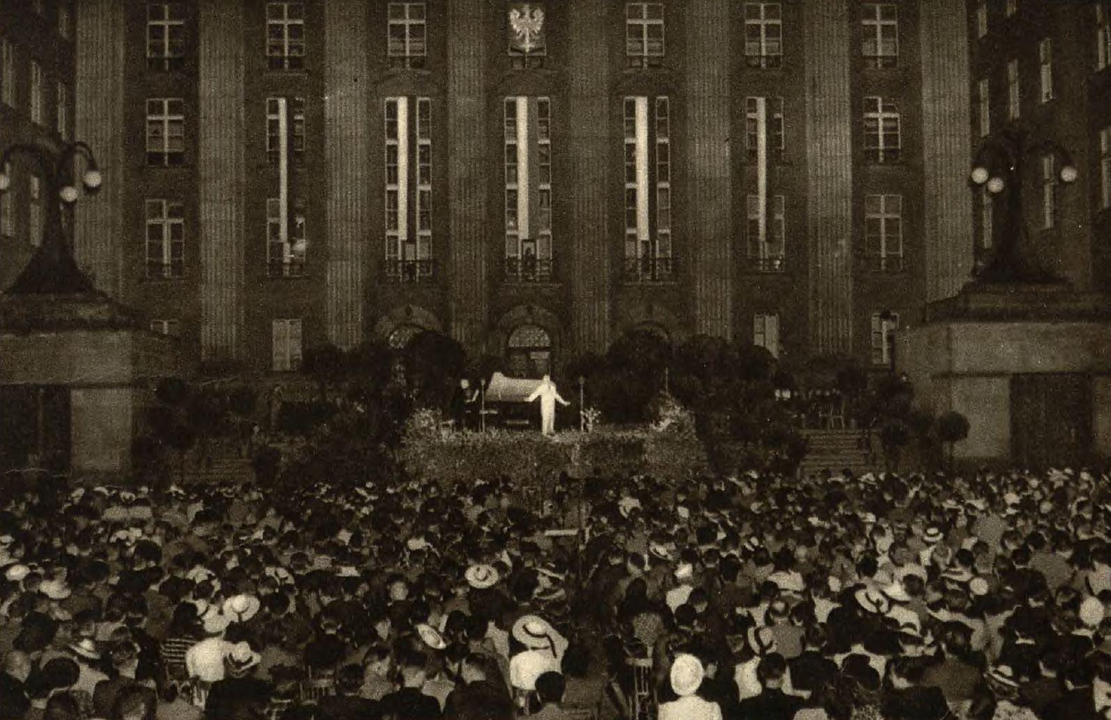 Jan Kiepura śpiewa w Katowicach, 15 lipca 1939