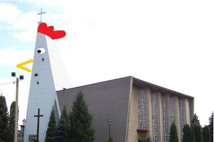 Kościoły, które udają kury