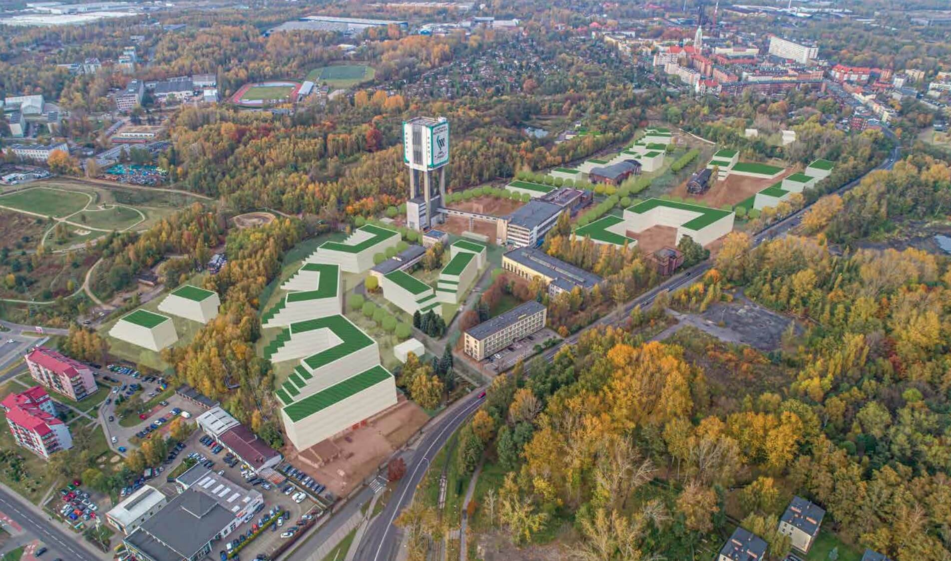 Koncepcja masterplanu terenów KWK „Pokój” w Rudzie Śląskiej