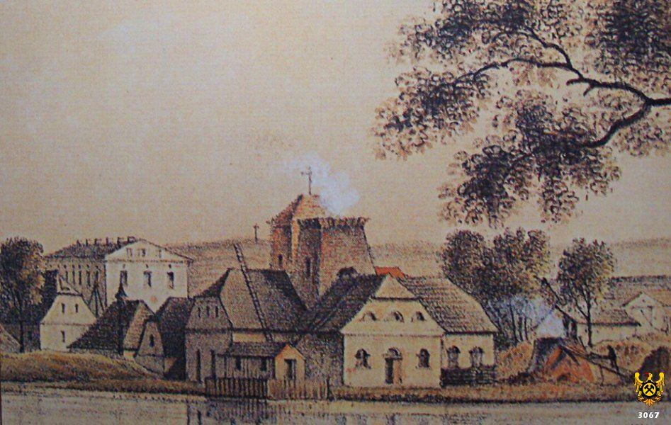 Lata 1830-1860, widok na Kuźnicę Bugucką w połowie XIX w.