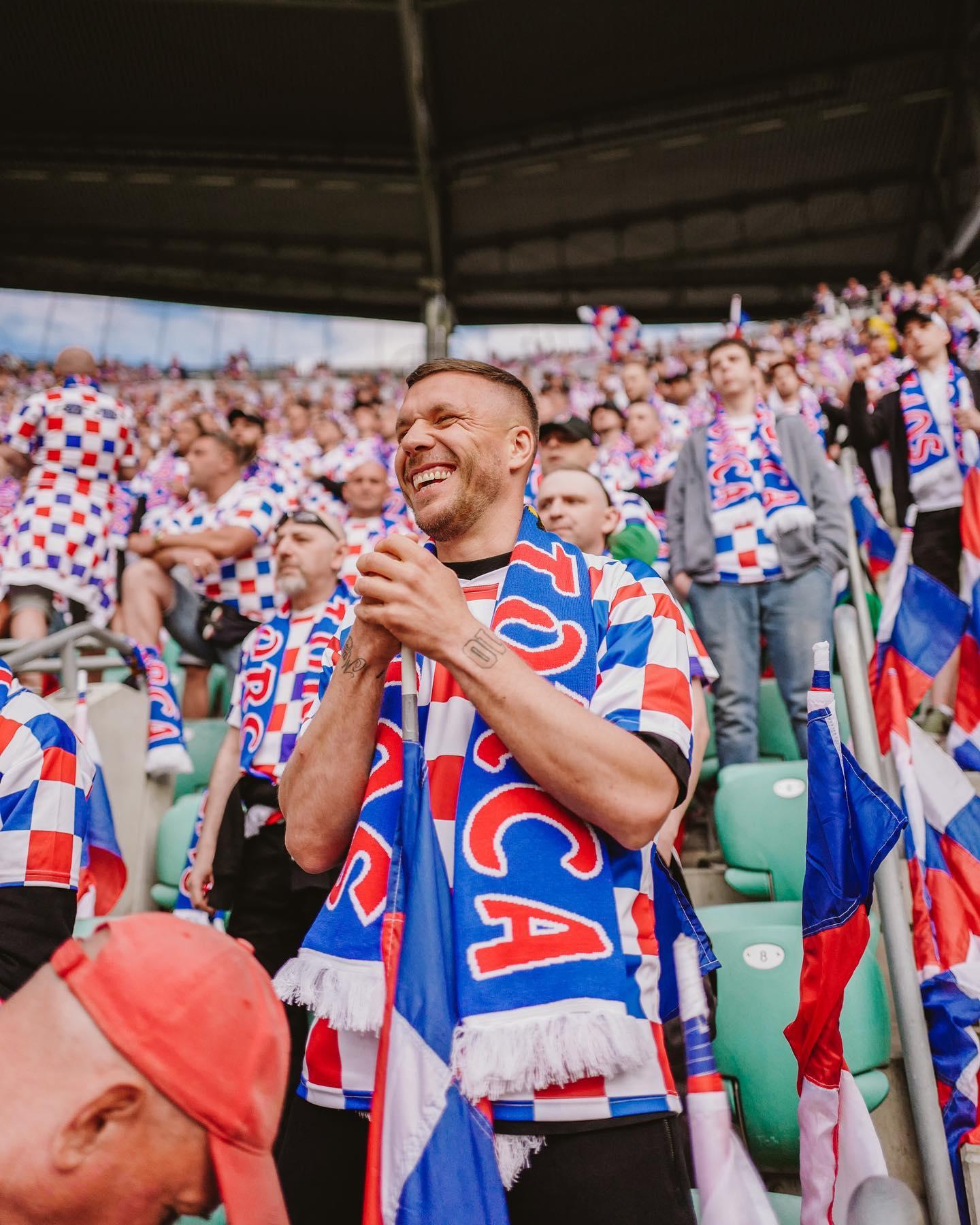 Lukas Podolski pojechał na mecz Górnika Zabrze z kibicami