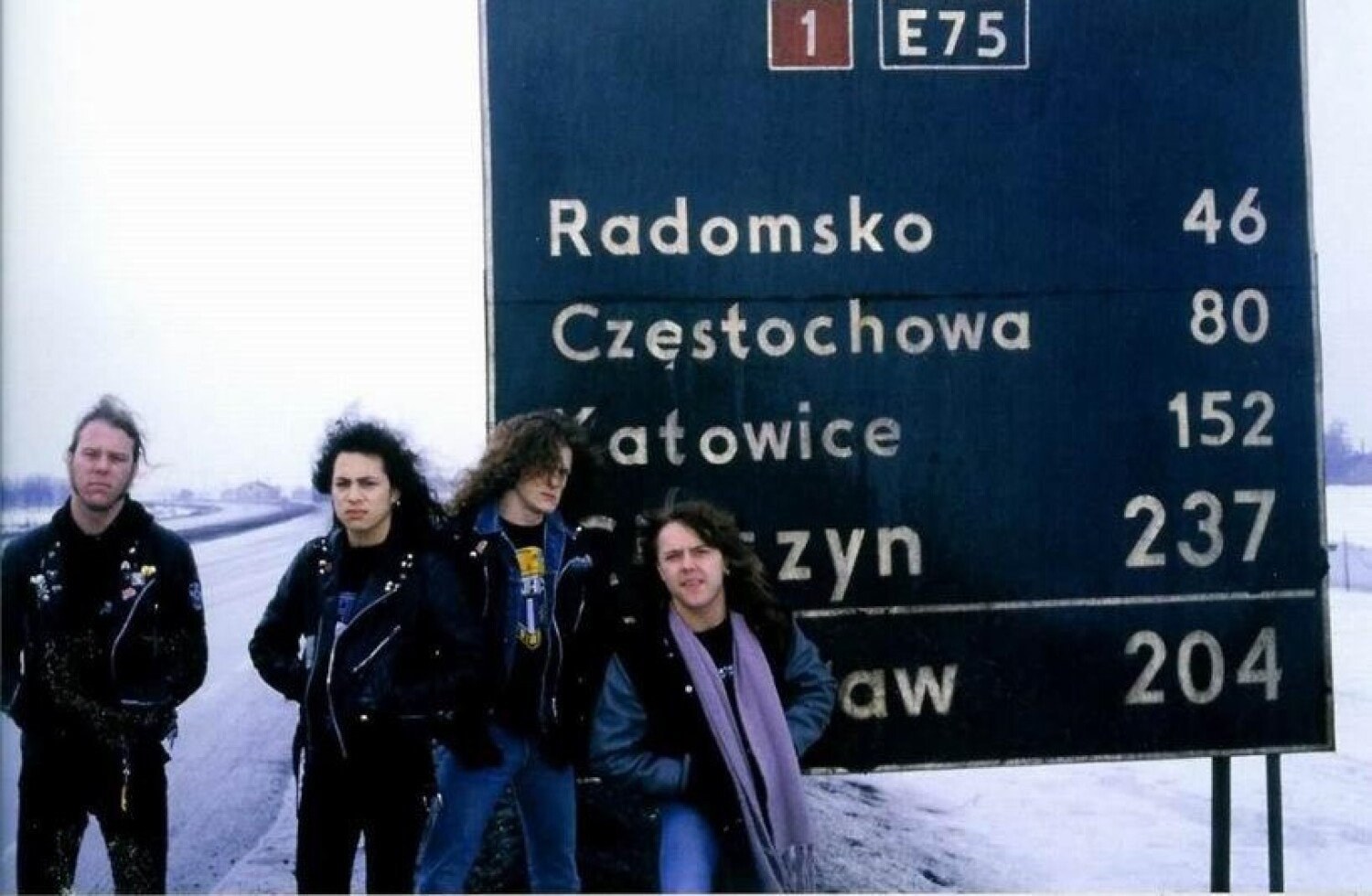 Metallica w drodze do Katowic w 1987 roku
