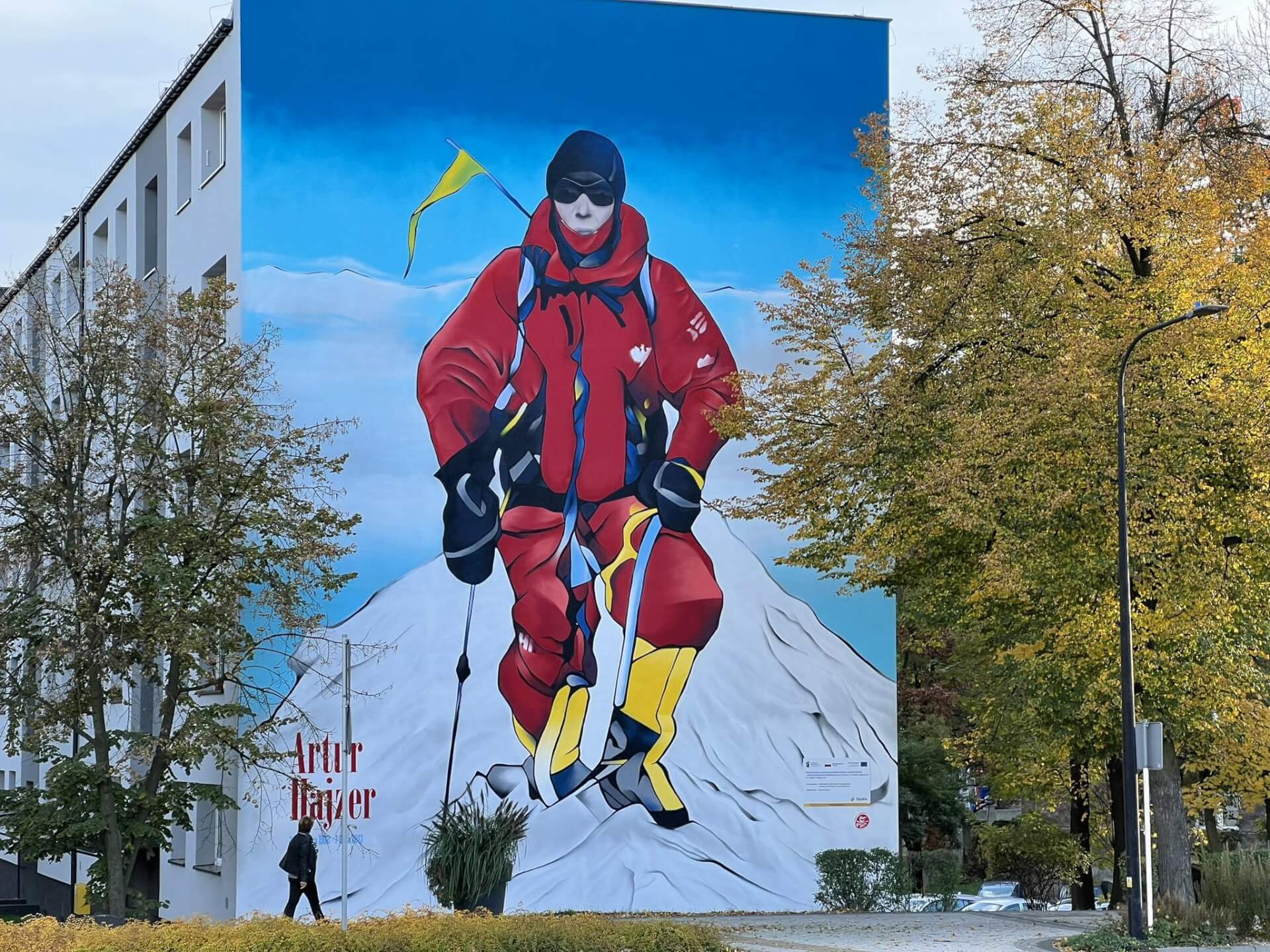 Mural z Arturem Hajzerem Mikołów