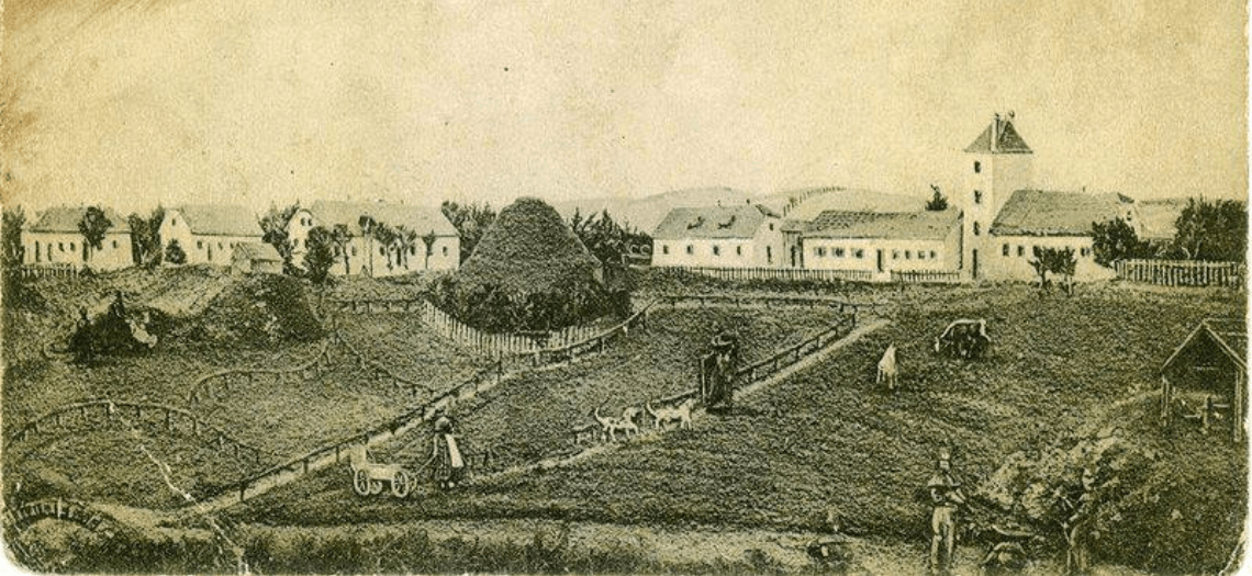 Widok kopalni "Fryderyk" w Tarnowskich Górach, koniec XVIII wieku