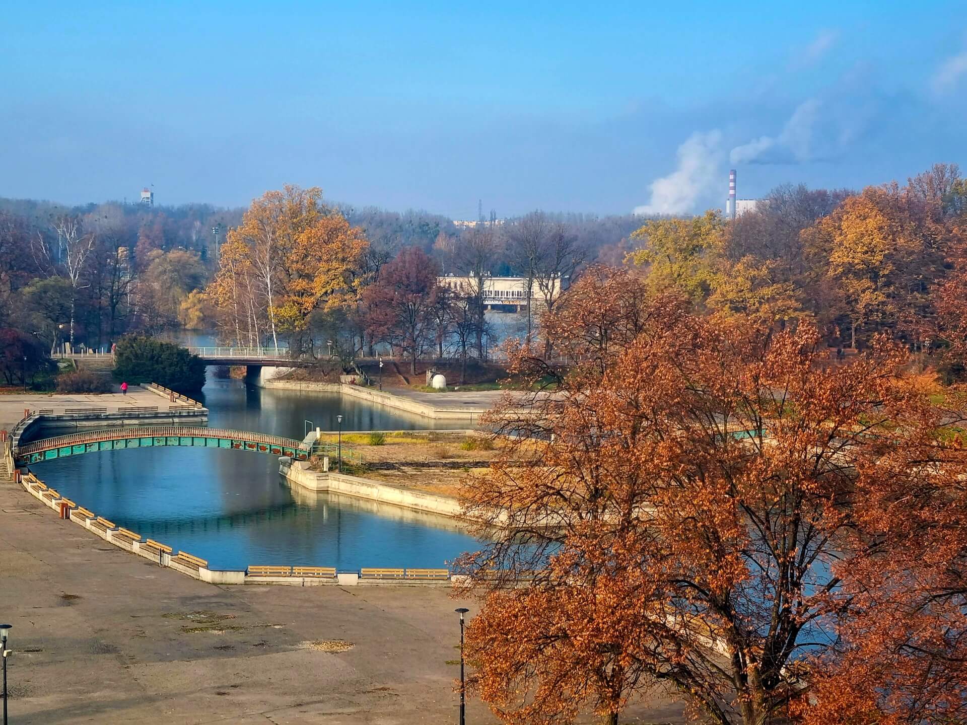 Park Śląski z "Elki" w listopadzie 2022