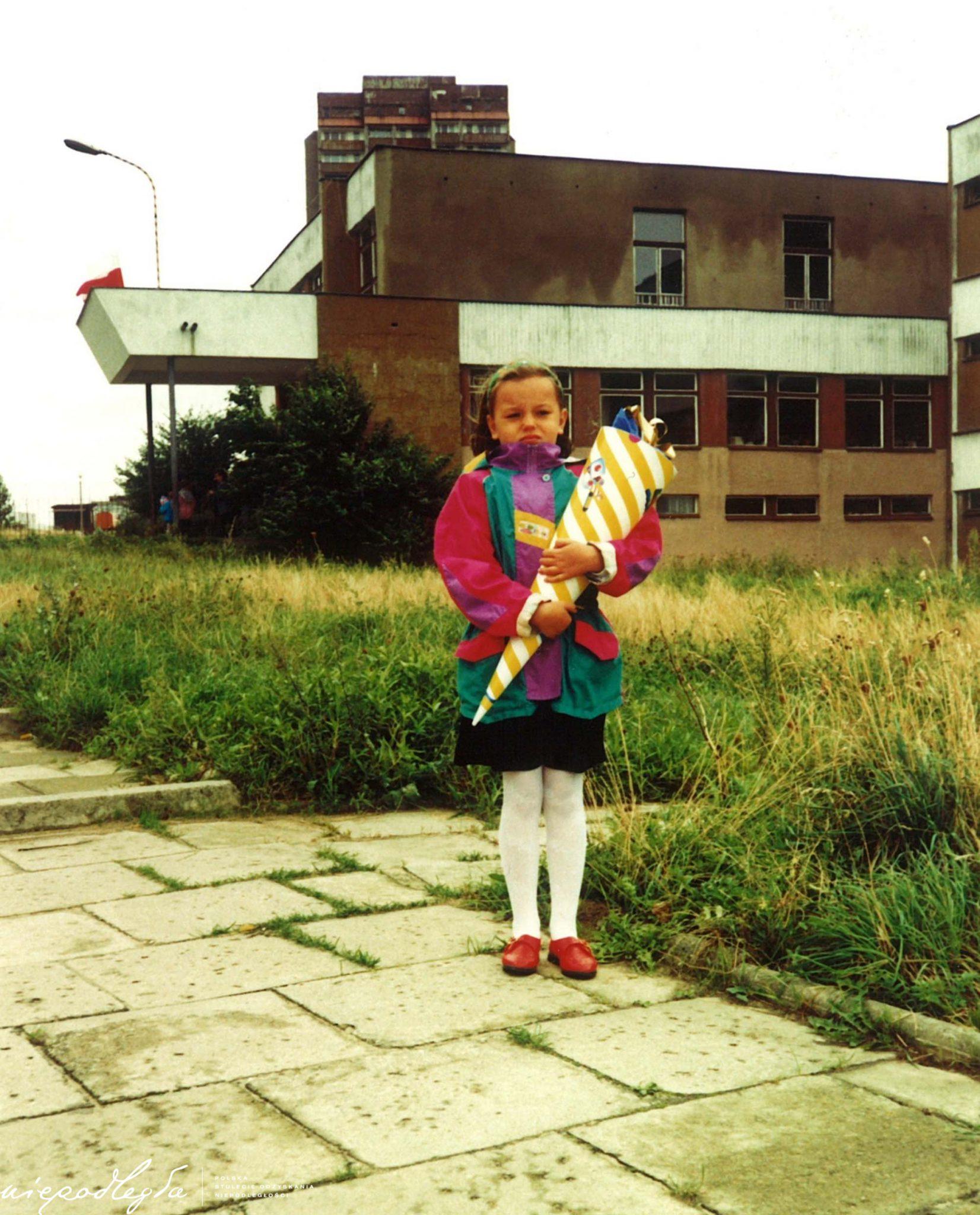 Pierwsza klasa, rok 1995 w Tychach. Fot: Muzeum Miejskie w Tychach.