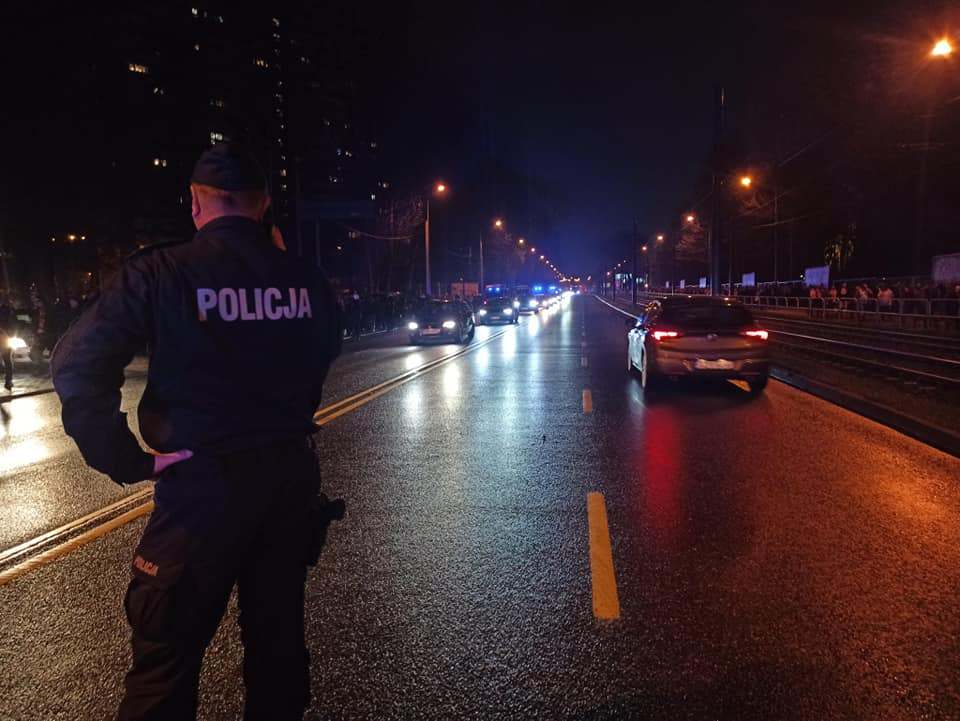 Policja Zabezpieczenie meczu na Stadionie Śląskim 1