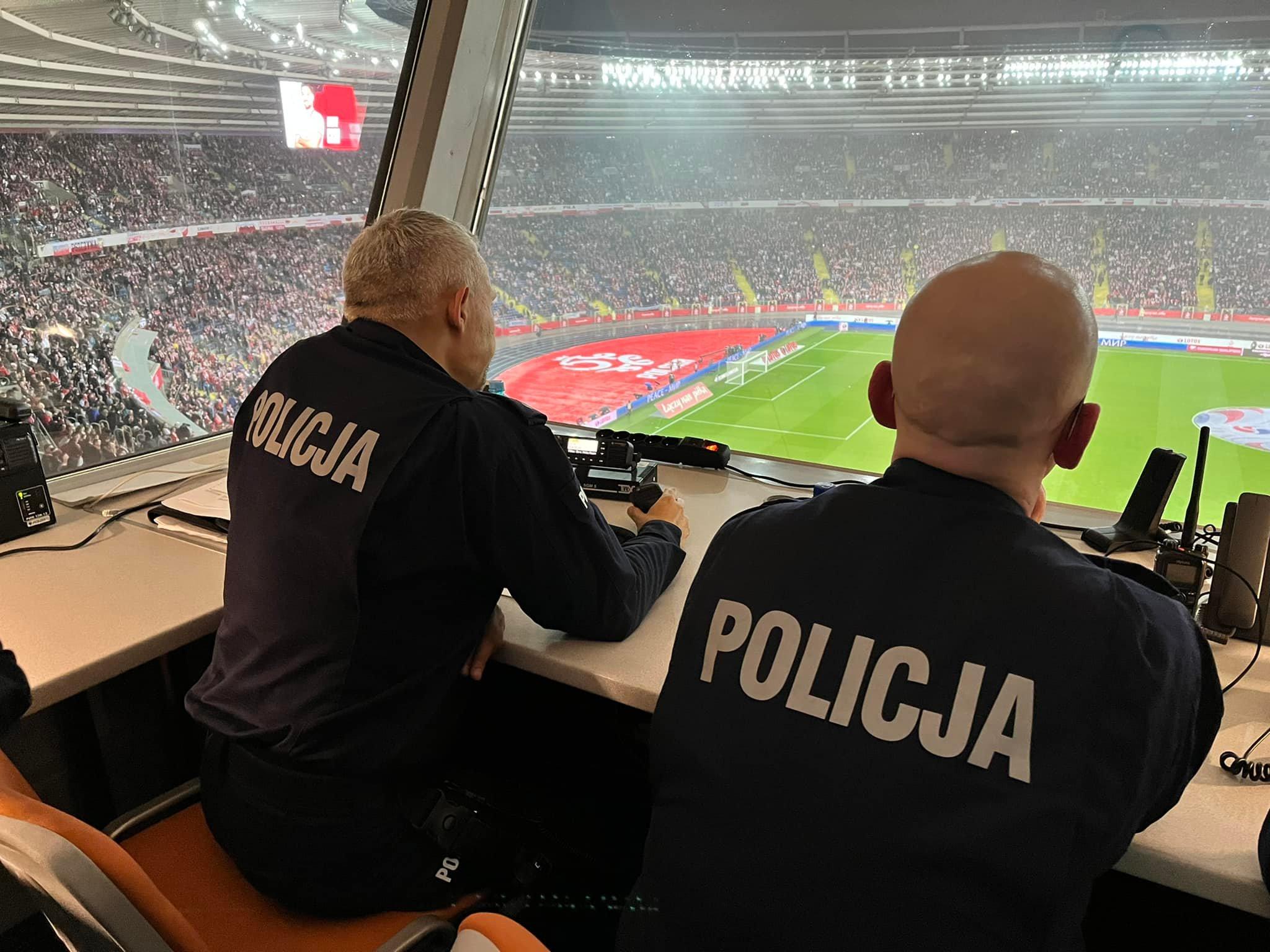 Policja Zabezpieczenie meczu na Stadionie Śląskim 6