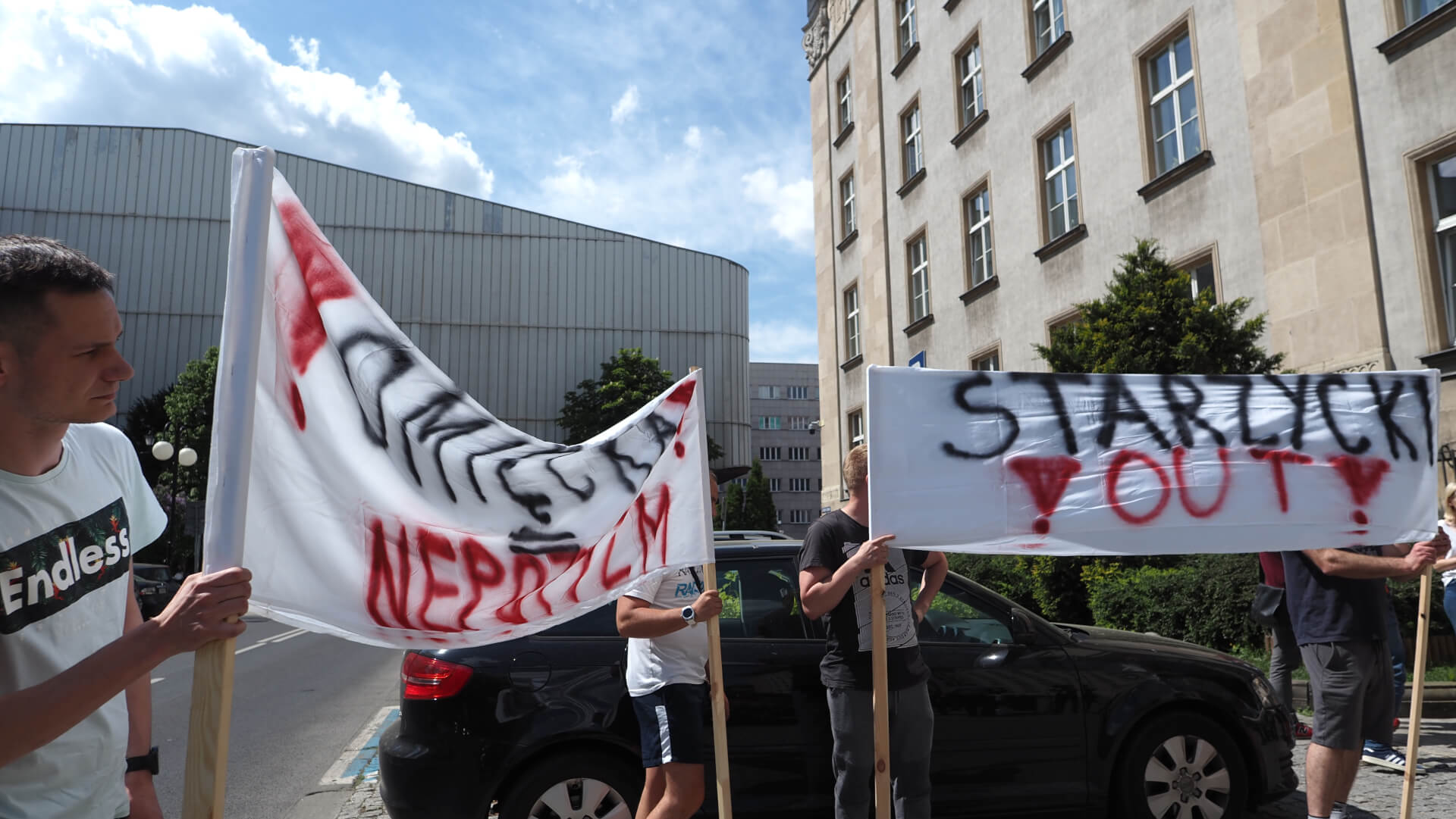 Protest pracowników Kolei Śląskich