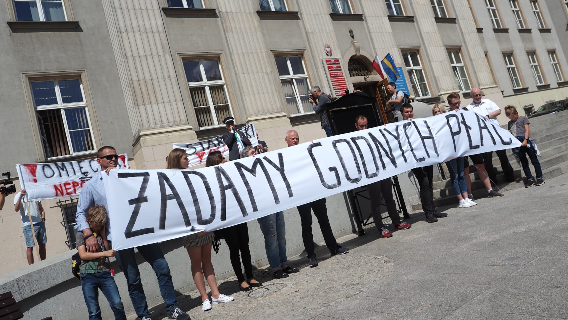 Protest pracowników Kolei Śląskich