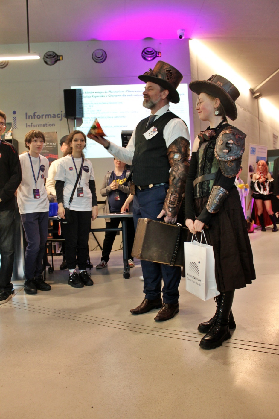 Przebierańcy z Planetarium Śląskiego Cosplay na Cosmiconie 10