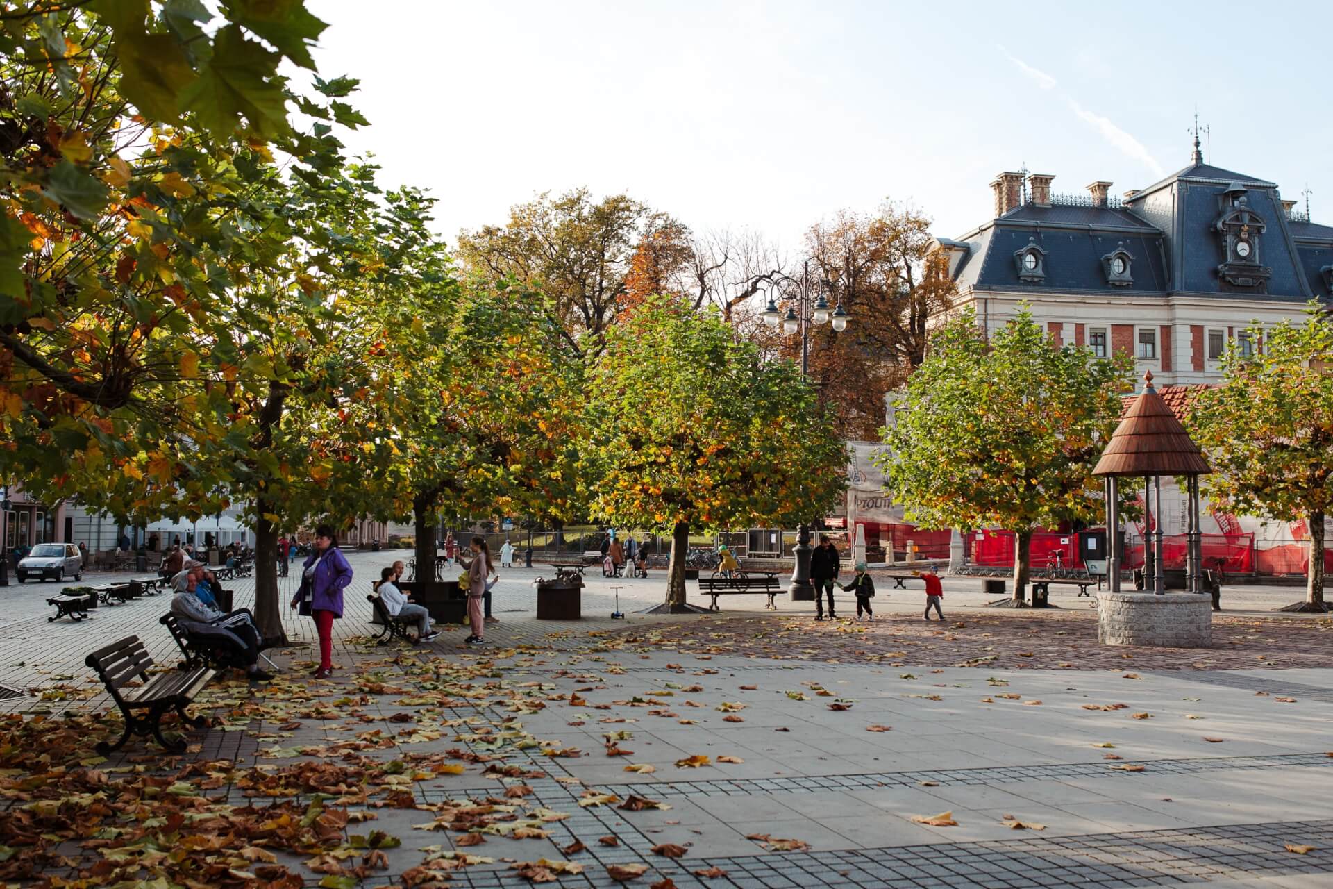 Rynek, park i zamek w Pszczynie