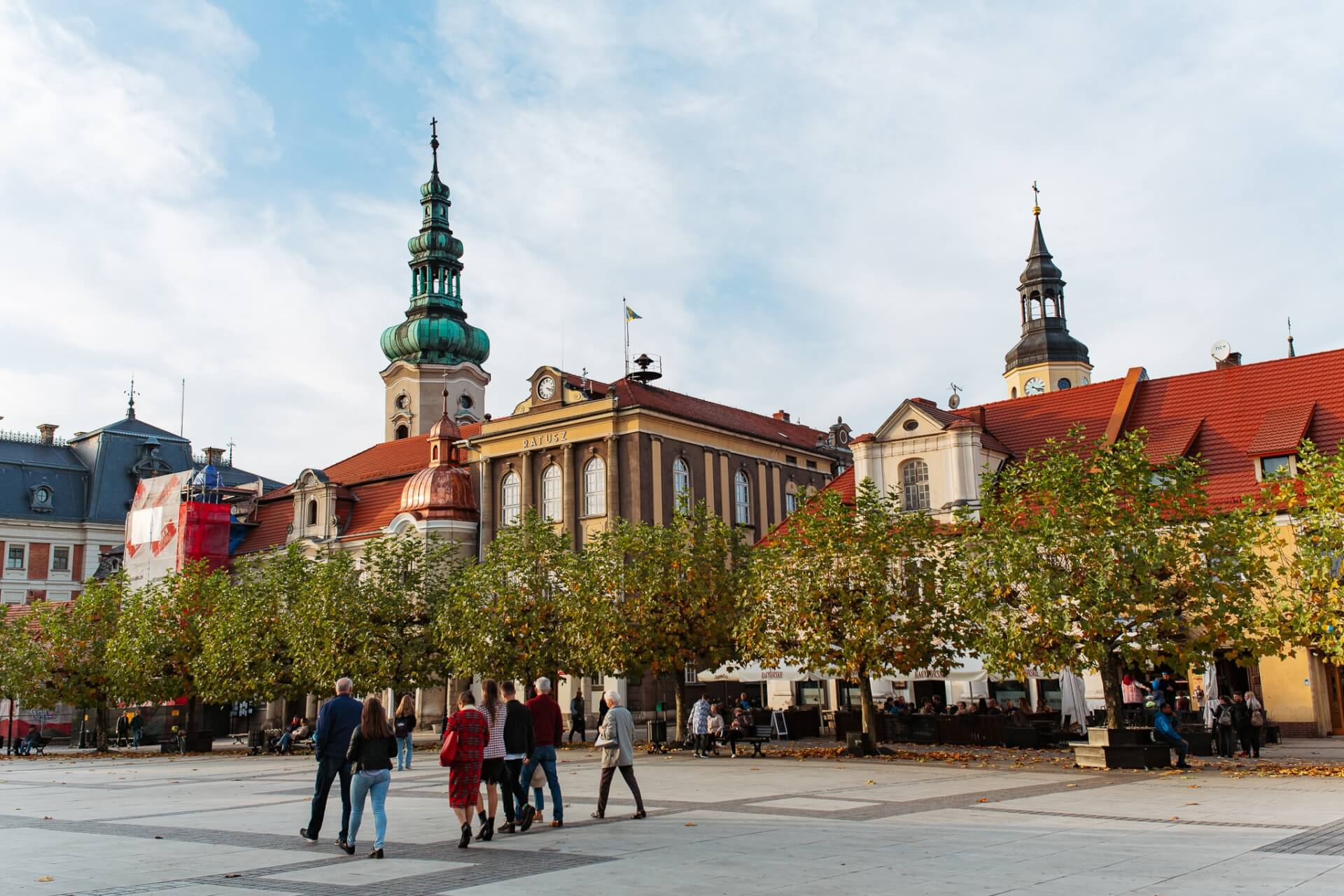 Rynek, park i zamek w Pszczynie