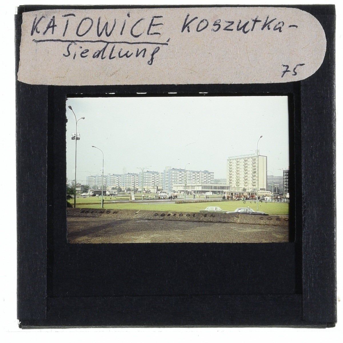 Zdjęcie śródmieścia Katowic z 1975 roku