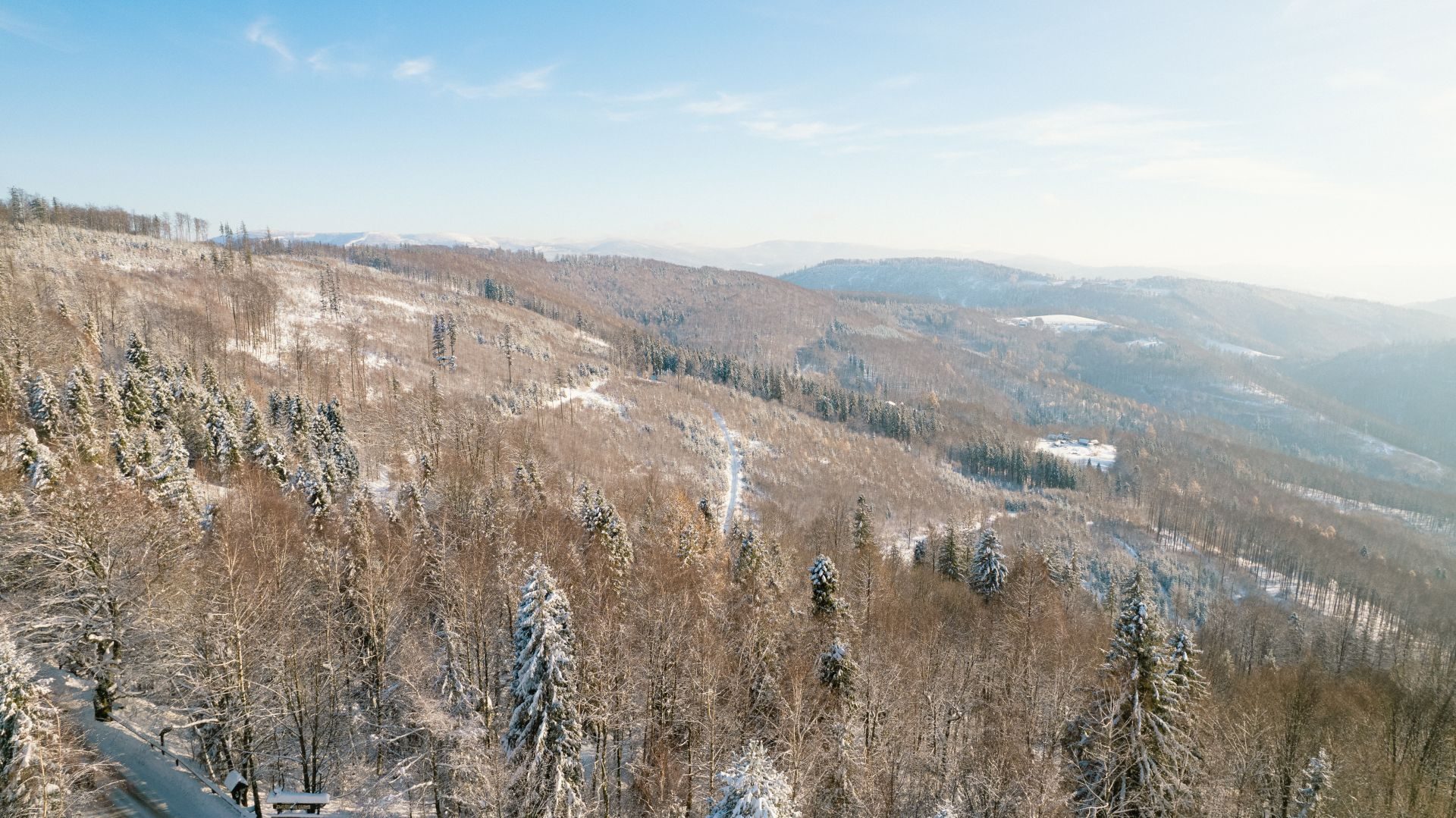 Rownica Beskid Slaski widok