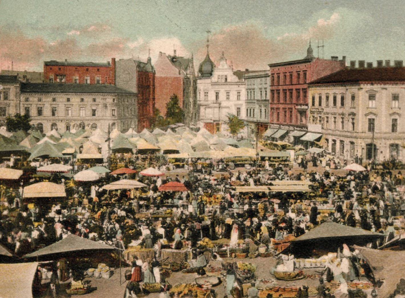 Rynek w Katowicach 1904