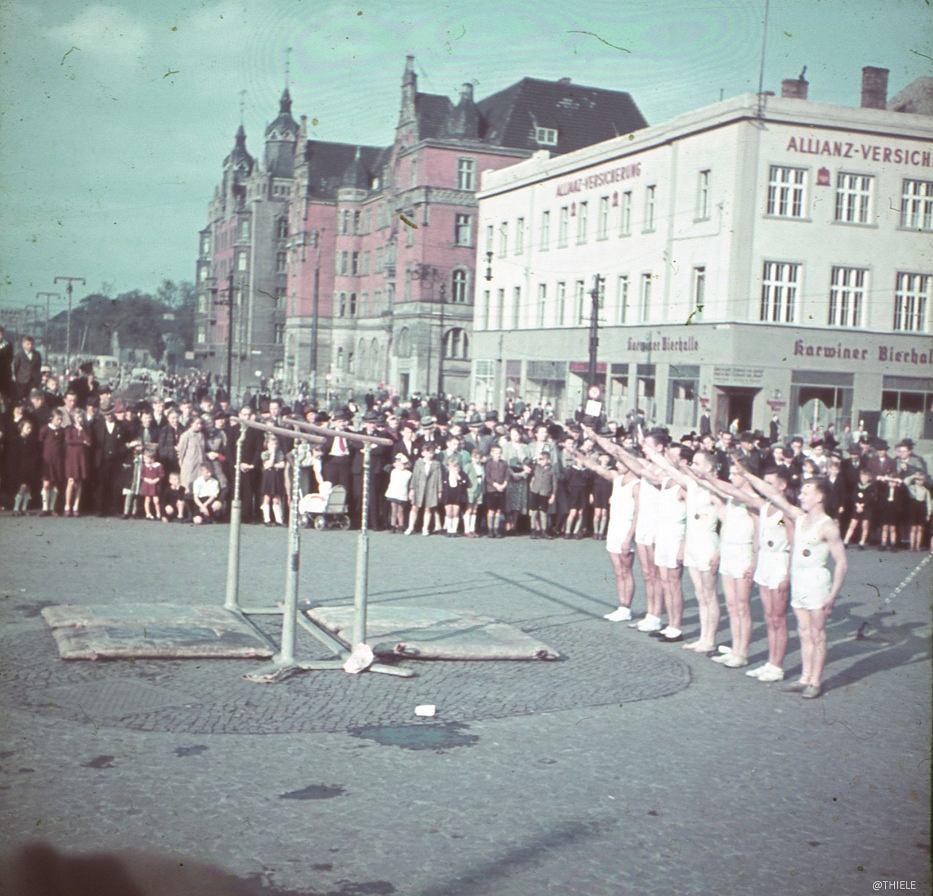 Rynek w Katowicach w roku 1940