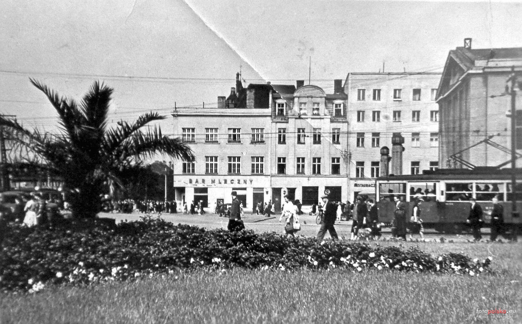 Rynek w Katowicach w roku 1958