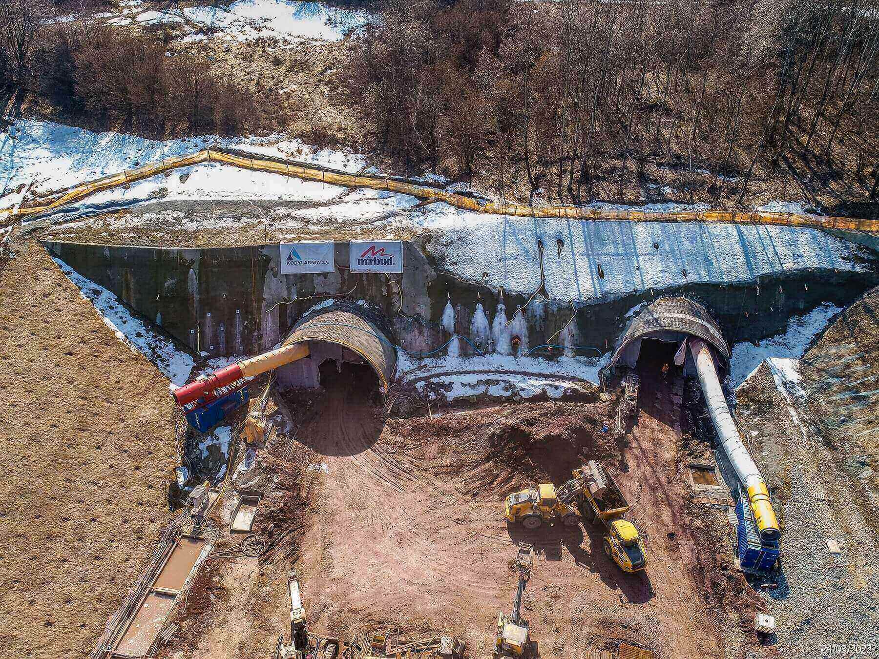 S1 w Beskidach: tunel w masywie Białożyńskiego Gronia