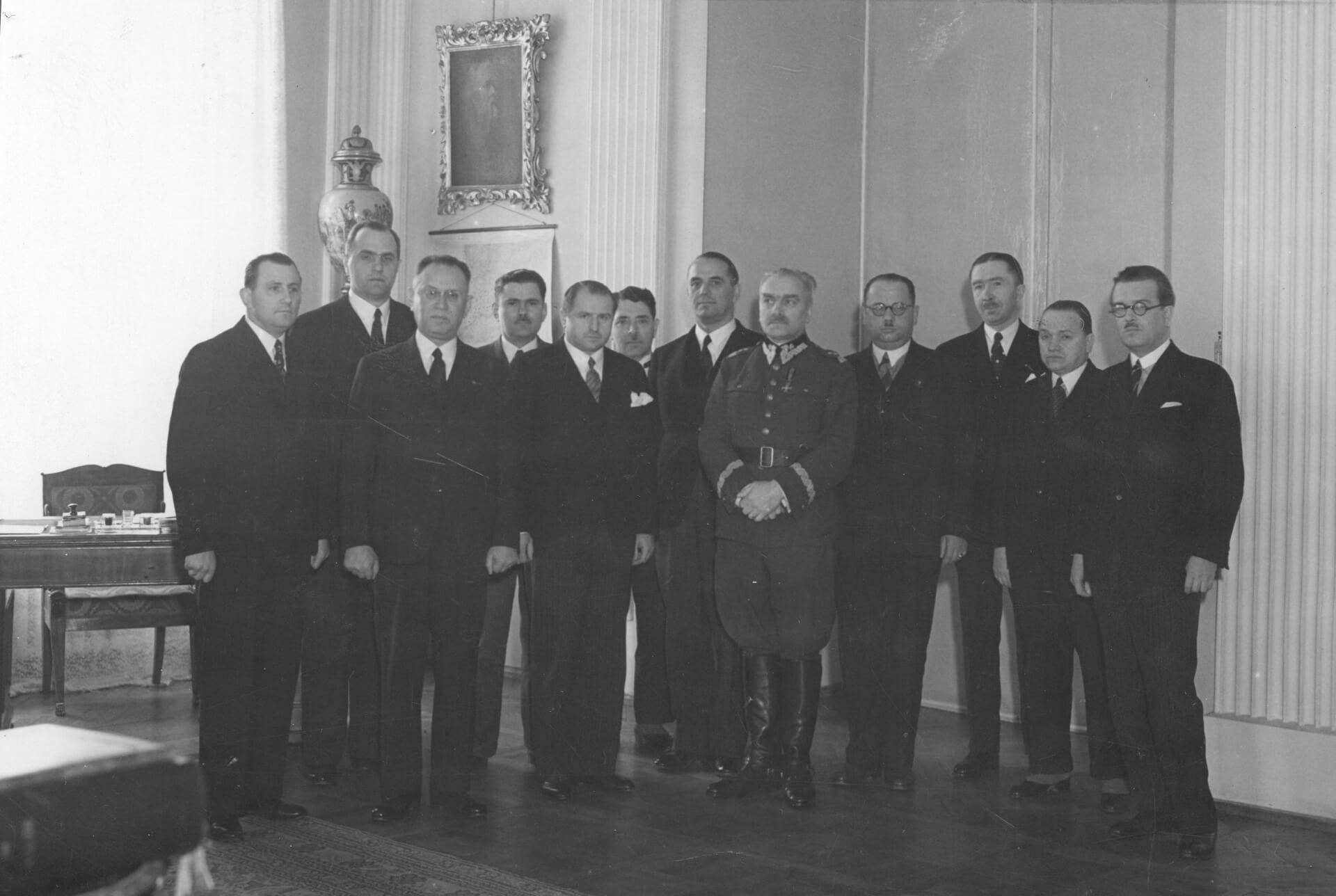 Spotkanie Delegacji Związku Miast Polskich z premierem Składkowskim 2 od lewej burmistrz Antes