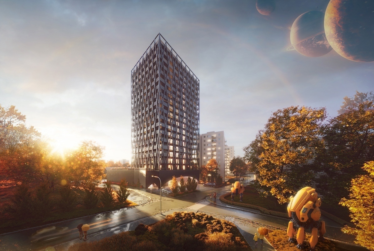 Wizualizacje najwyższego budynku w Chorzowie