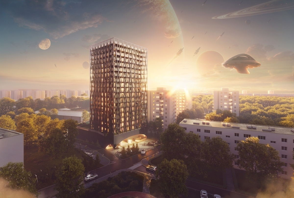 Wizualizacje najwyższego budynku w Chorzowie