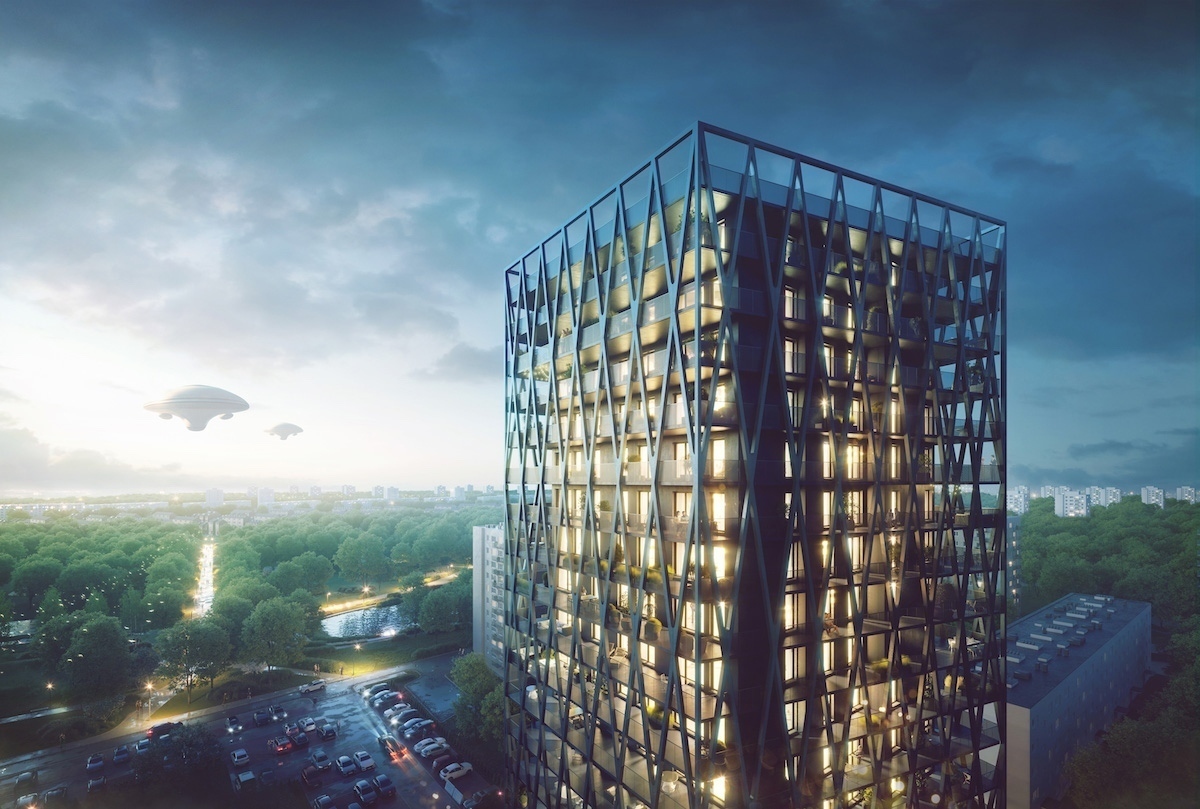 Wizualizacje najwyższego budynku w Chorzowie