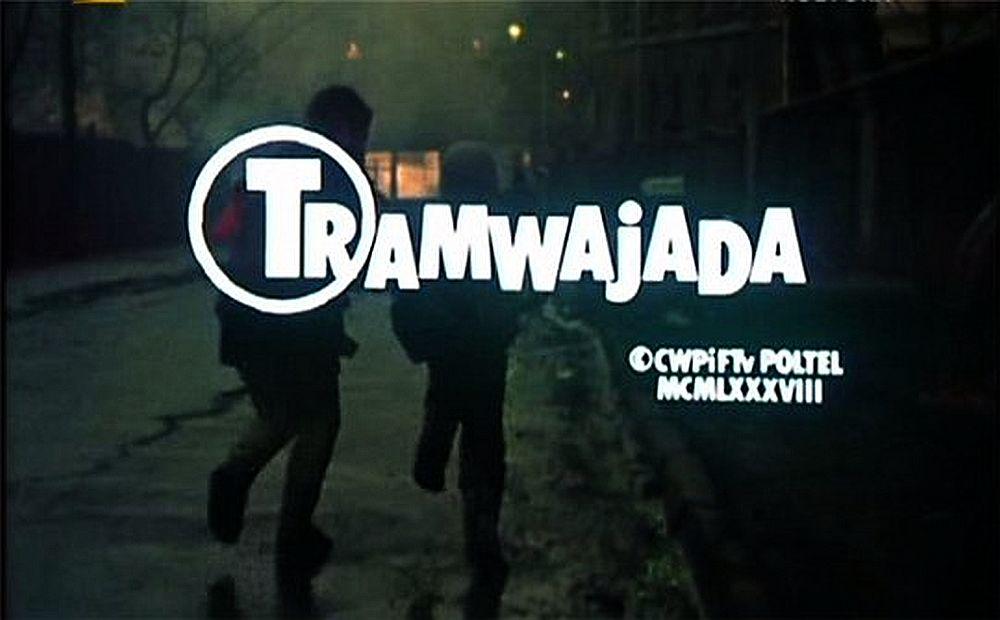 Kadr z czołówki filmu "Tramwajada".