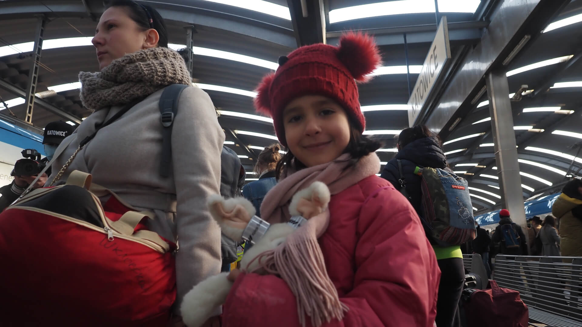 Uchodźcy przyjechali do Katowic pociągiem Kolei Śląskich 12