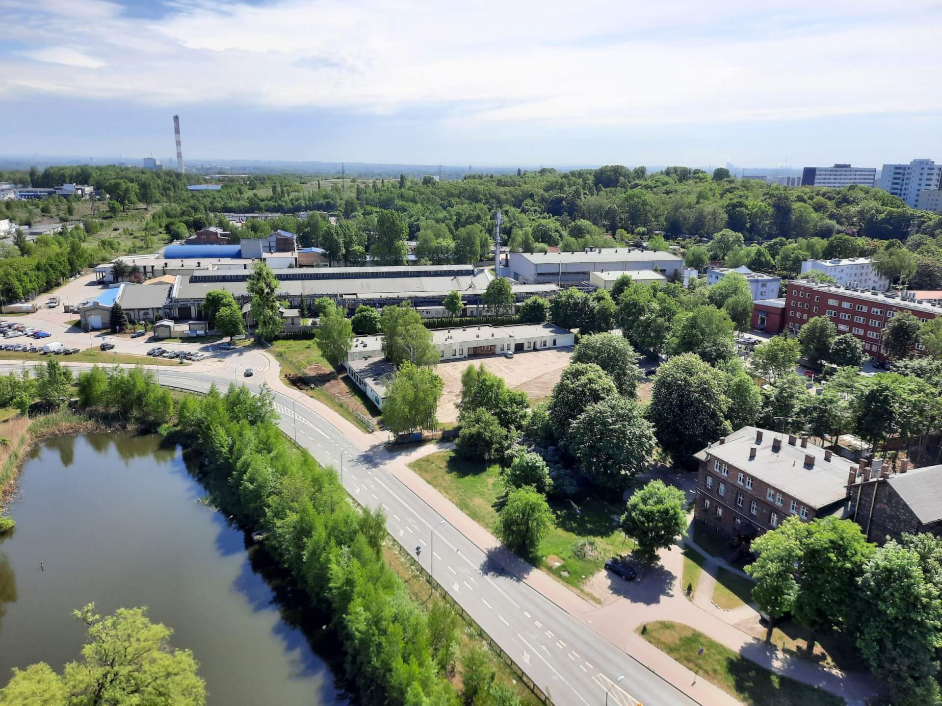 Widok z dachu biurowca DL Tower Katowice