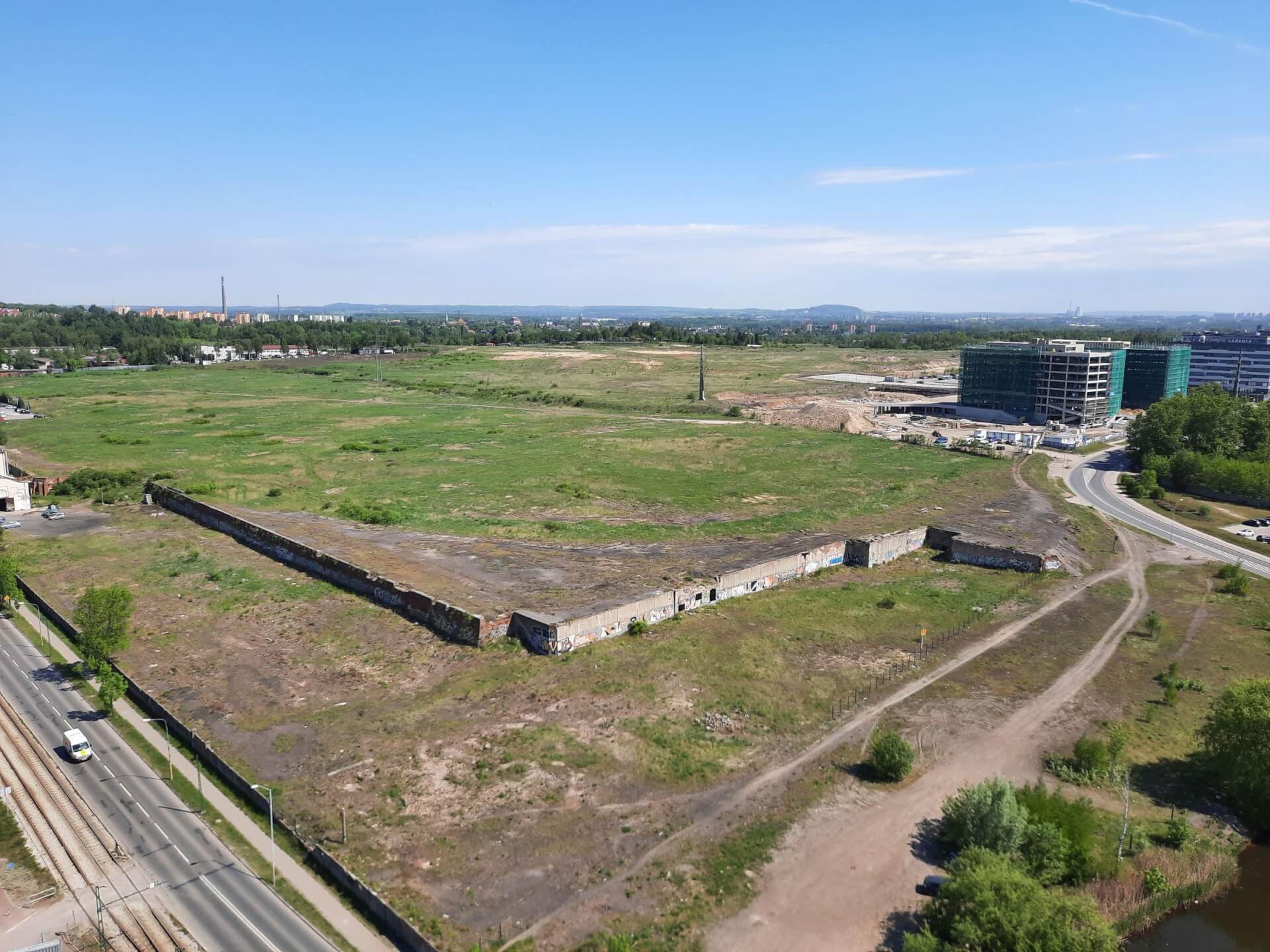 Widok z dachu biurowca DL Tower Katowice