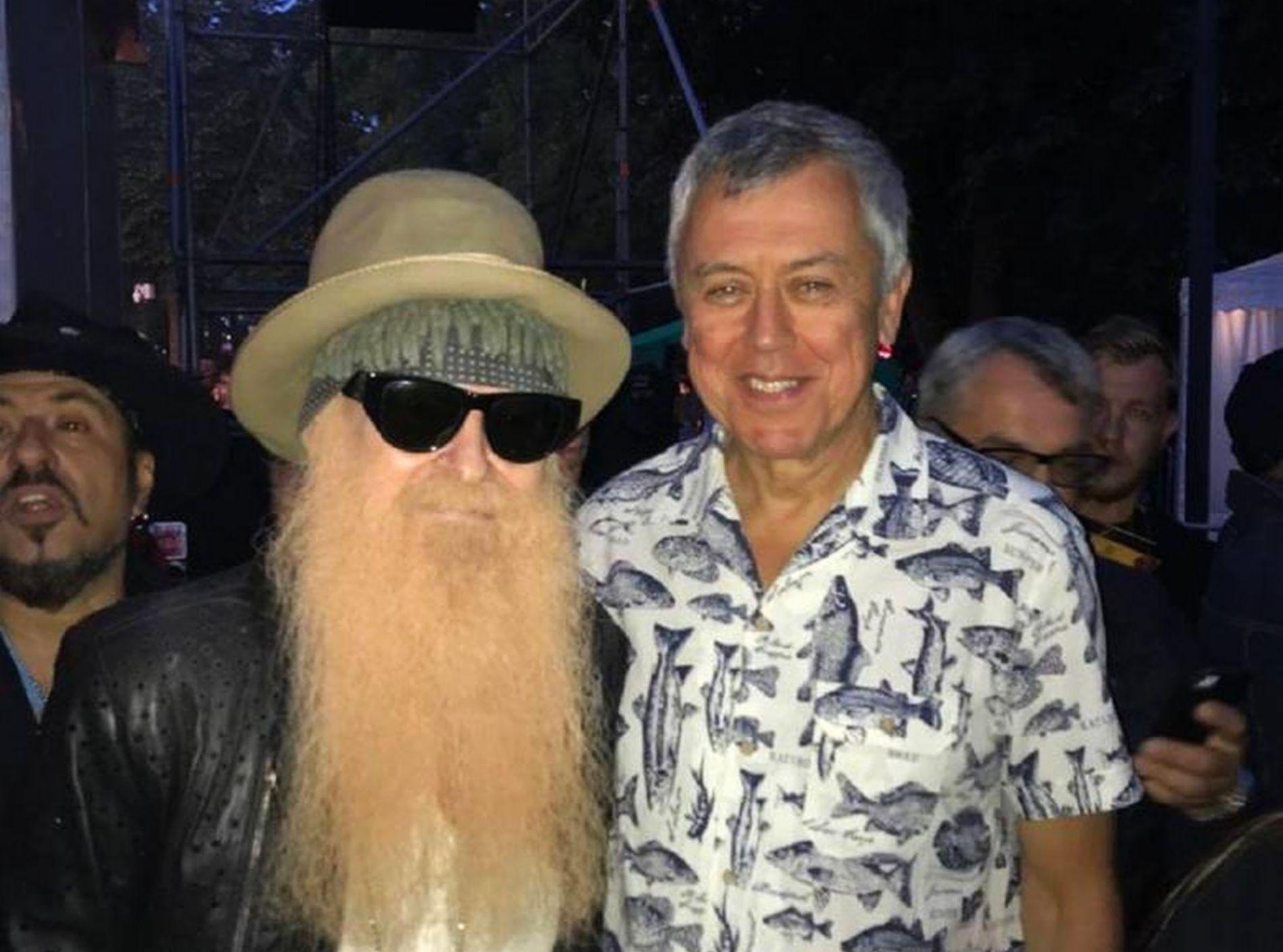 Wojtek Zamorski i Billy Gibbons.