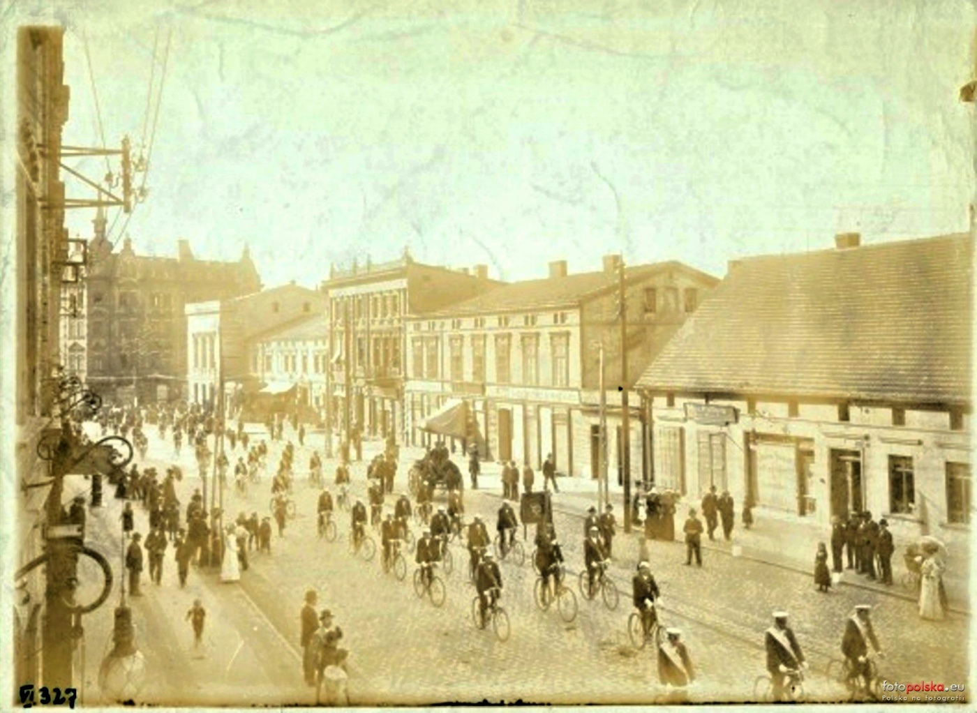 Zabrze ul Wolności 1901 1905 parada rowerowa