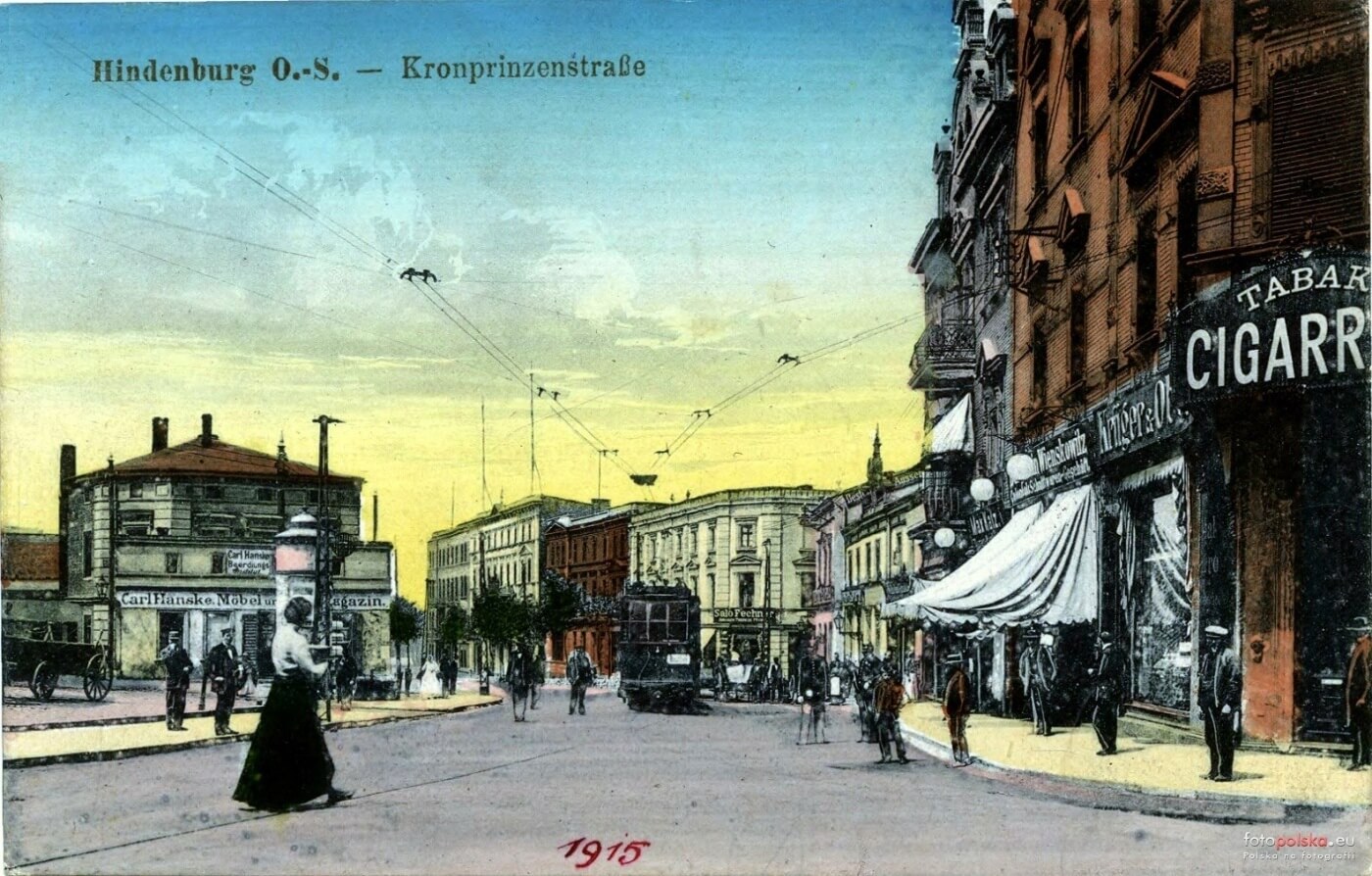 Zabrze ul Wolności rok 1915