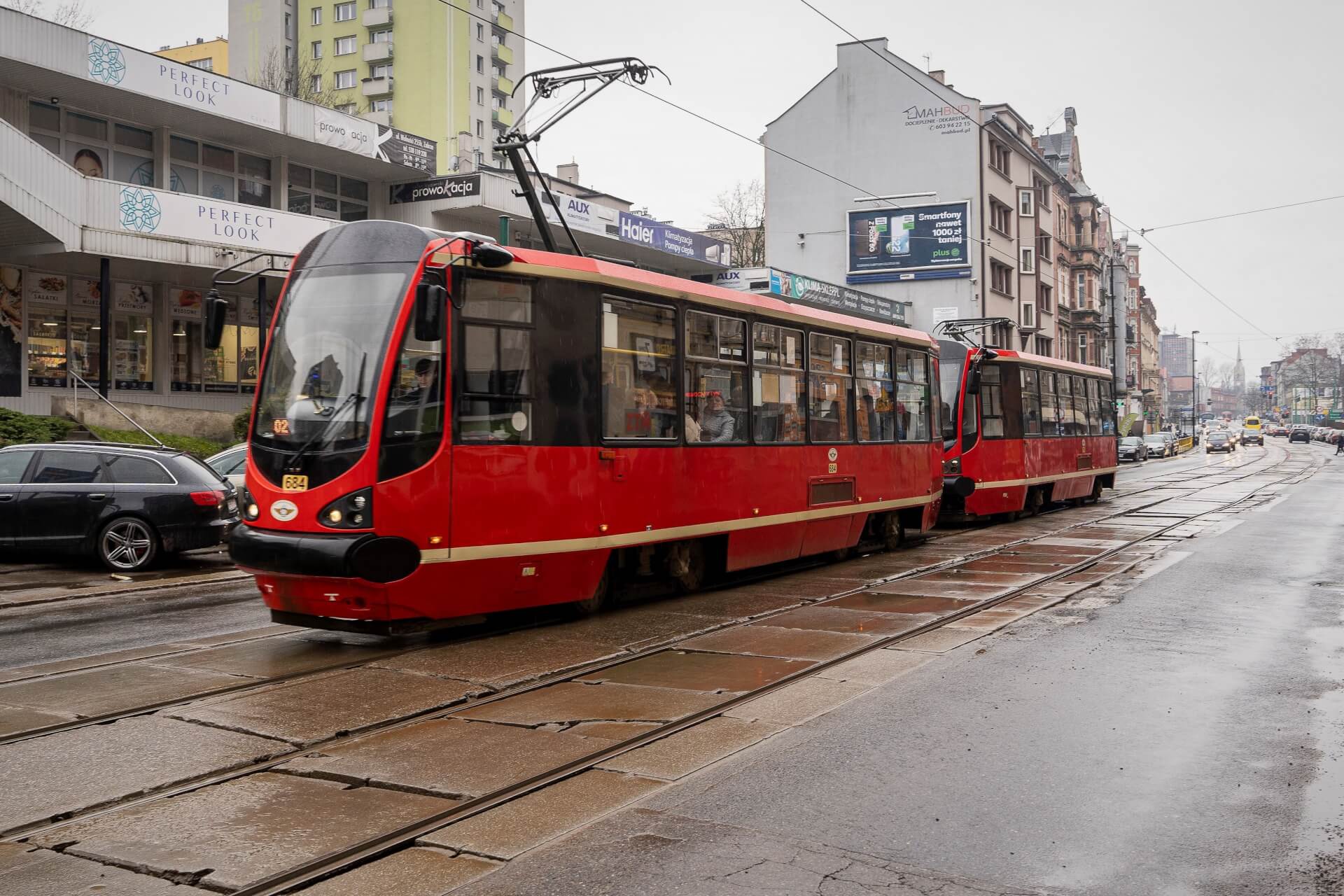 Zabrze ulica Wolności tramwaj styczeń 2023 Fot UM Zabrze Paweł Ja Nic Ja